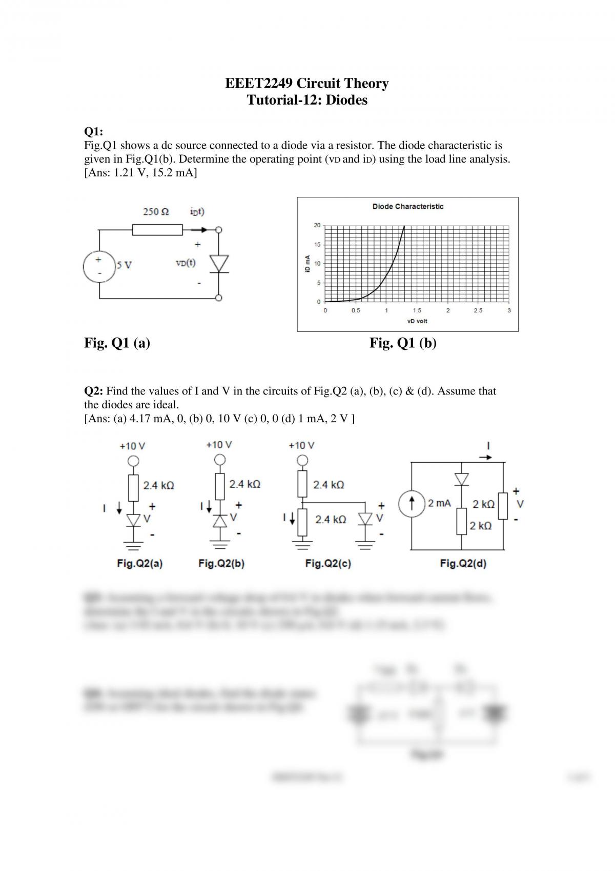 circuit theory tute 12 - Page 1