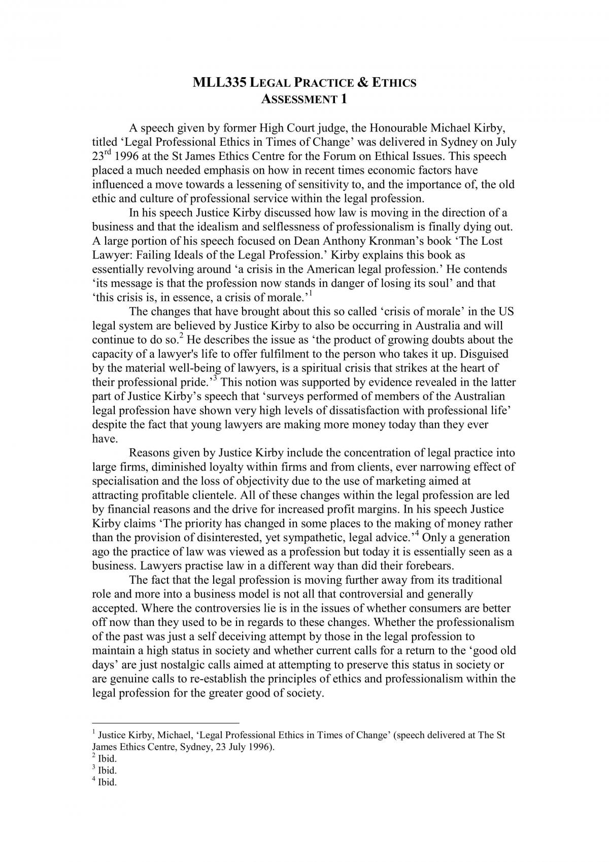 assignment ethics  - Page 1