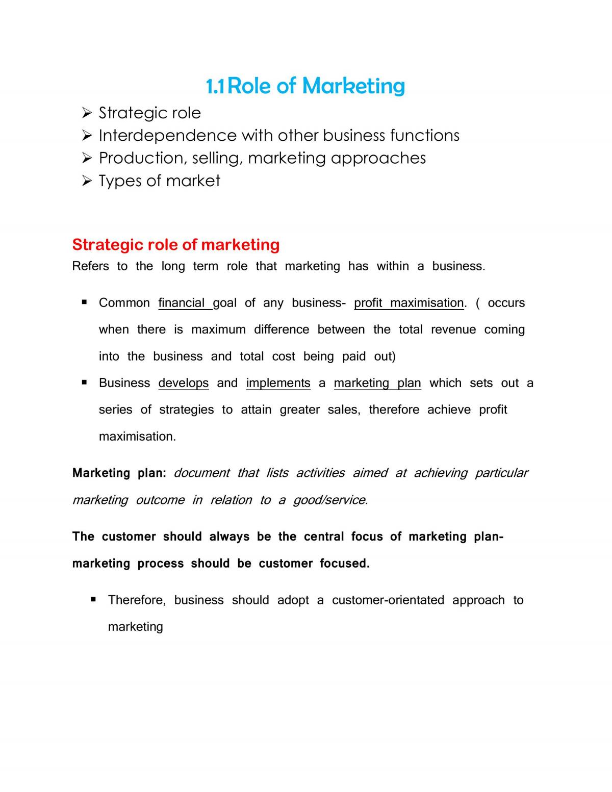 Marketing Topic  - Page 1