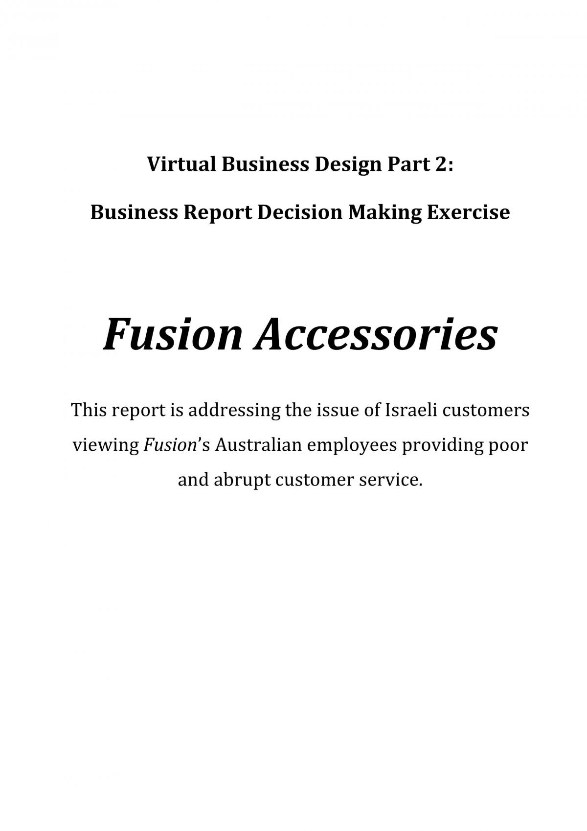 BSB115 Virtual Business Design Part 2 - Page 1