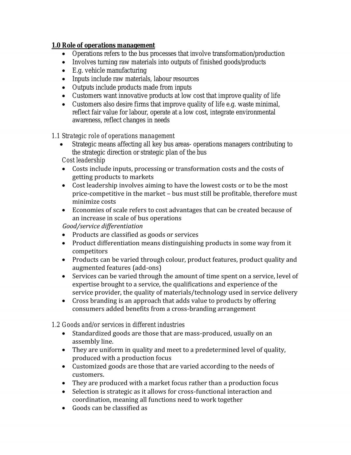 Business Studies Notes - Page 1