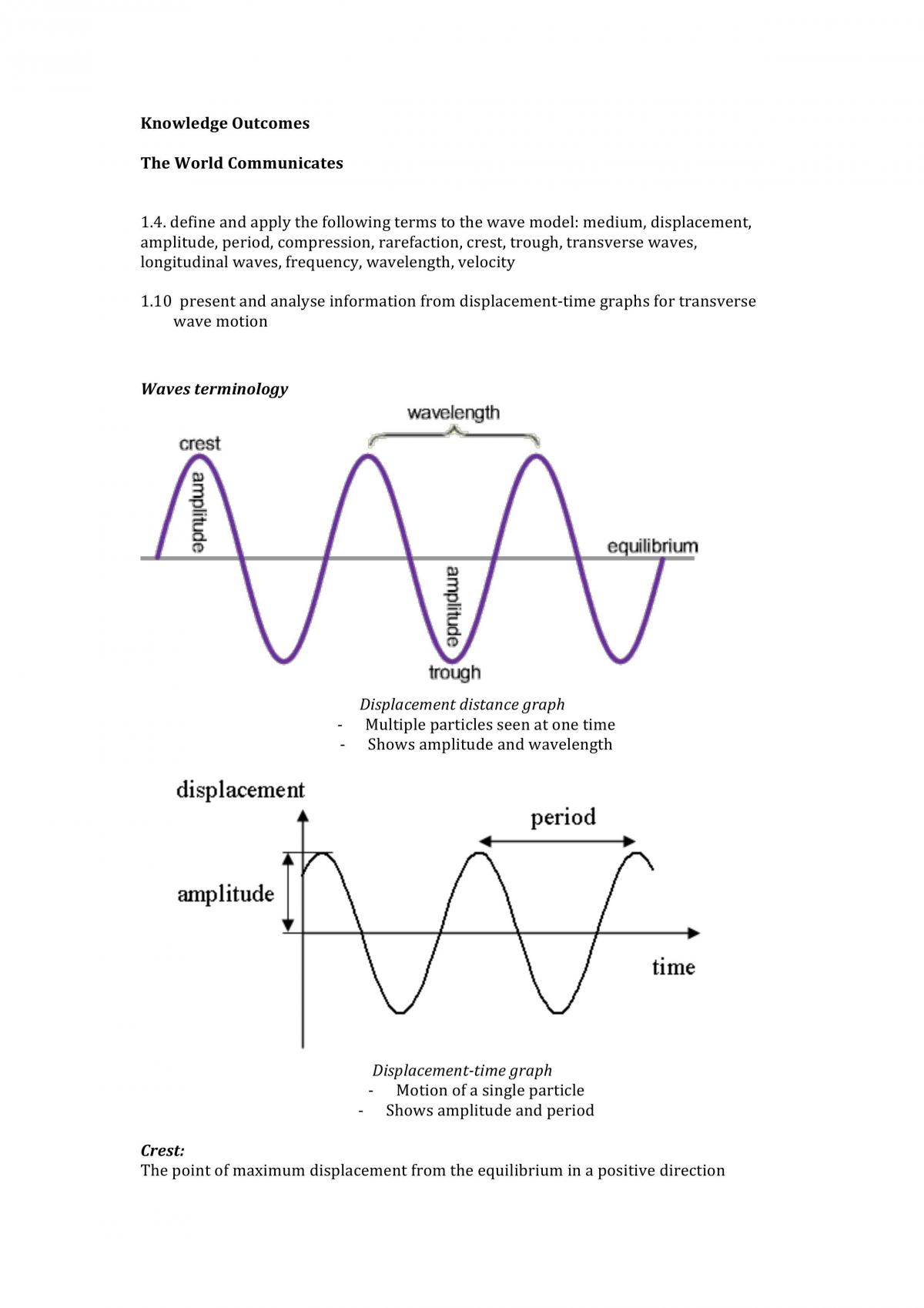 Physics Notes for First Preliminary Assessment - Page 1