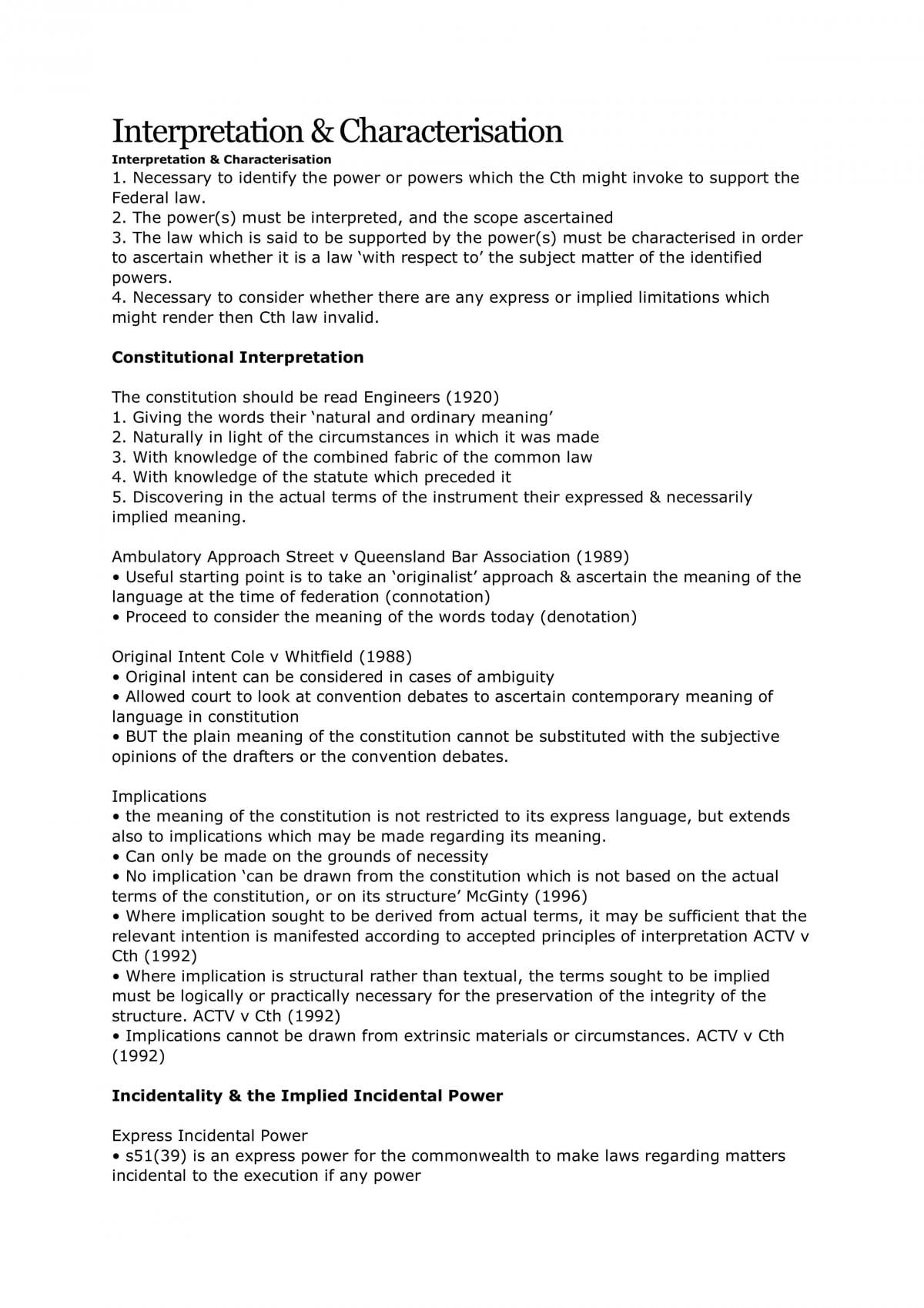 Interpretation notes - Page 1
