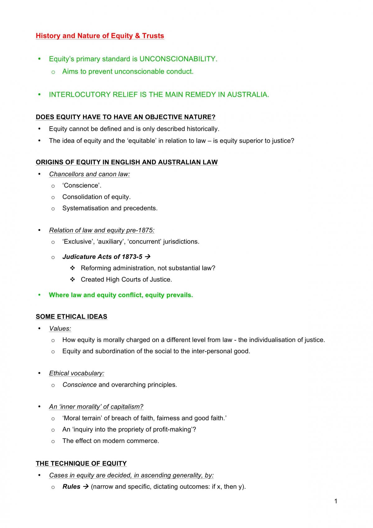 Complete Subject Notes - Page 1