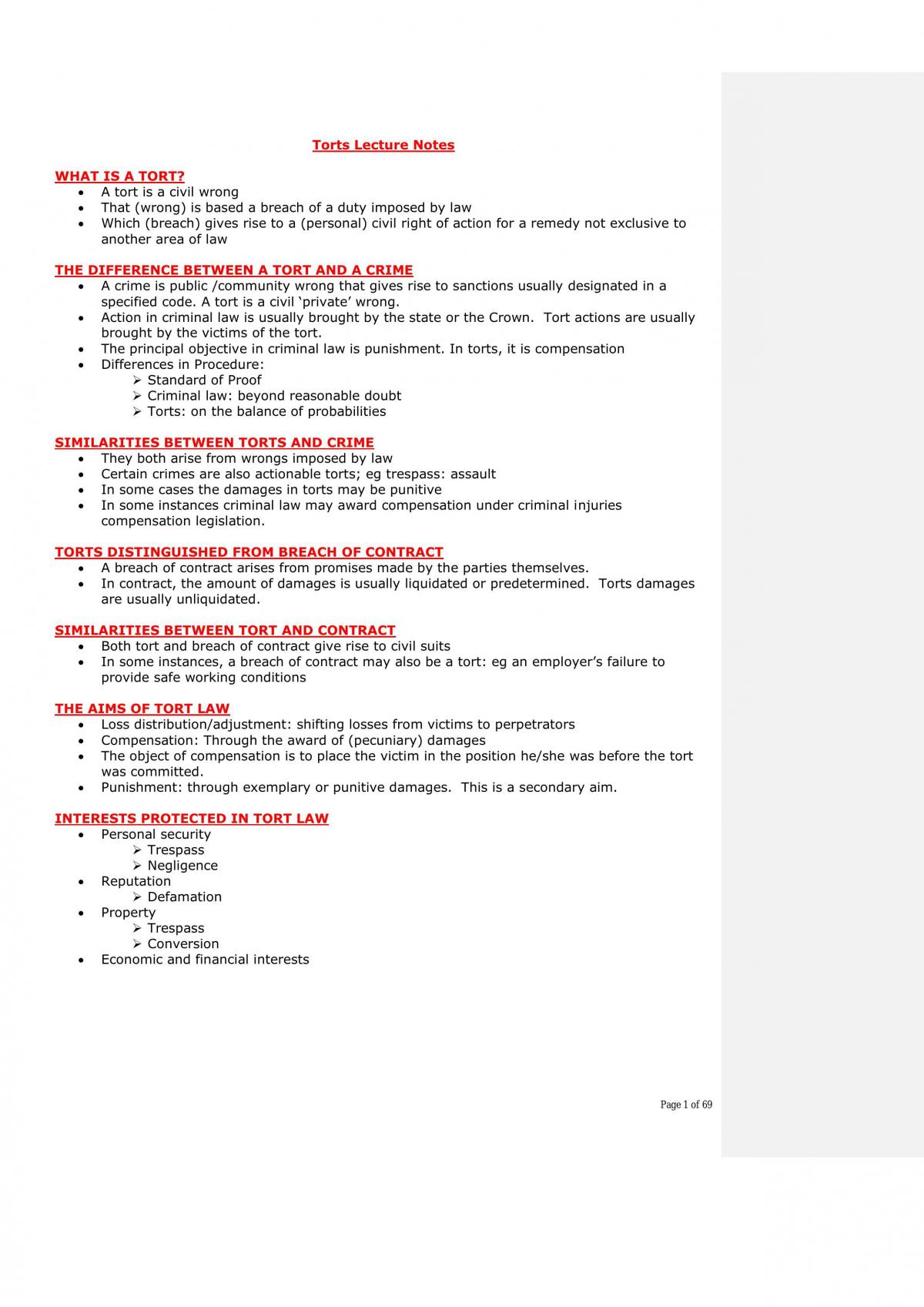 Complete study notes - Page 1