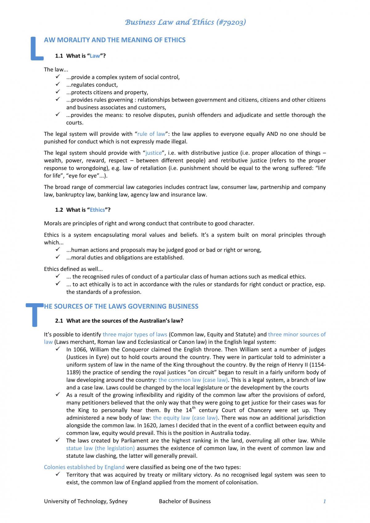 Complete study notes - Page 1