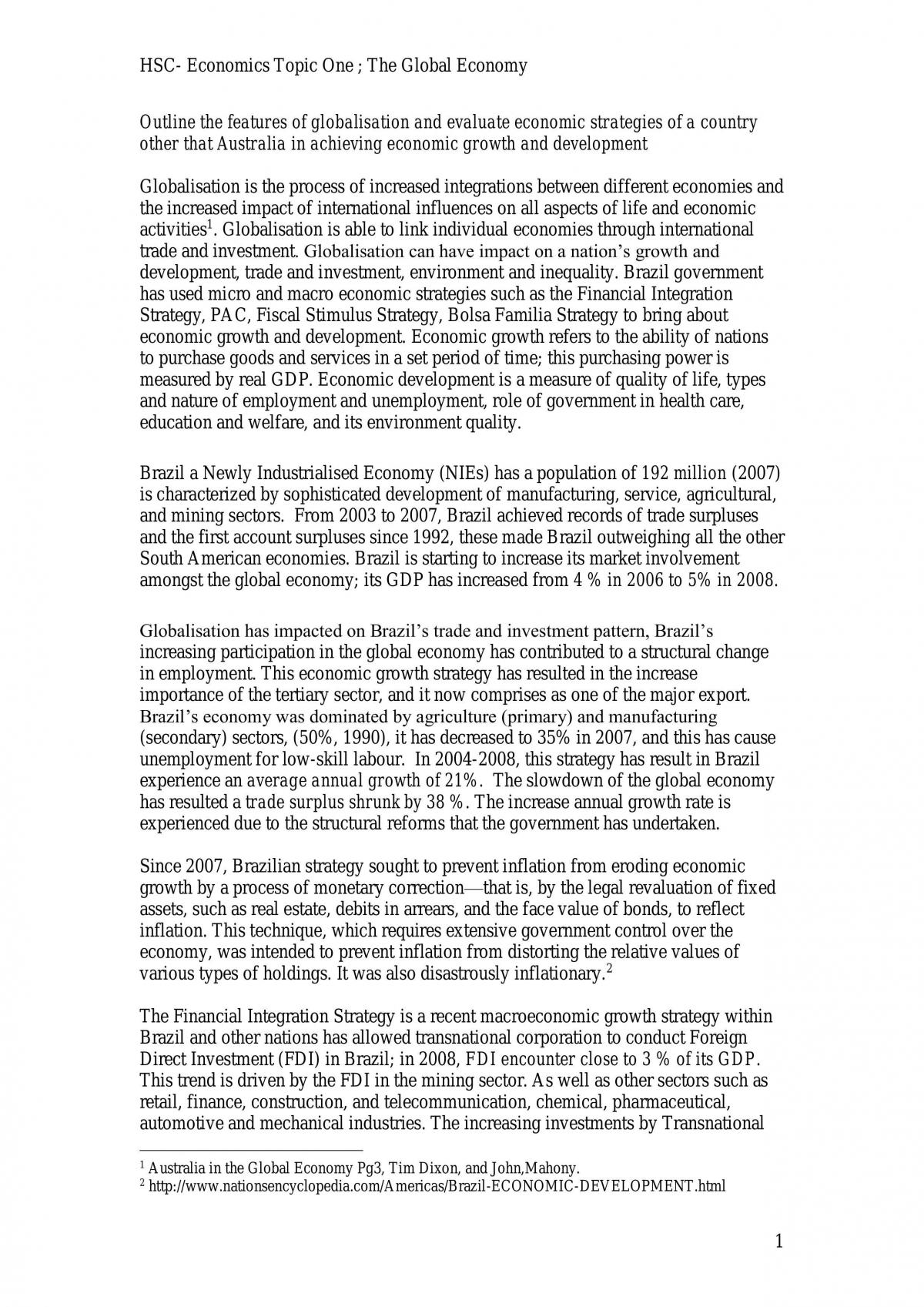Brazil - Case Study - Page 1