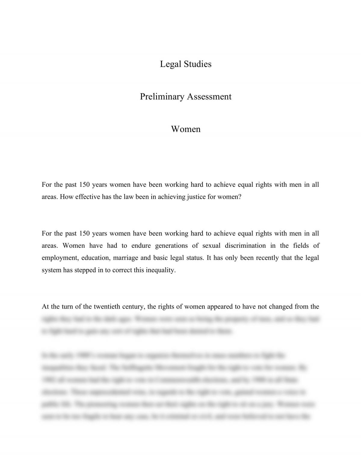equal rights essay