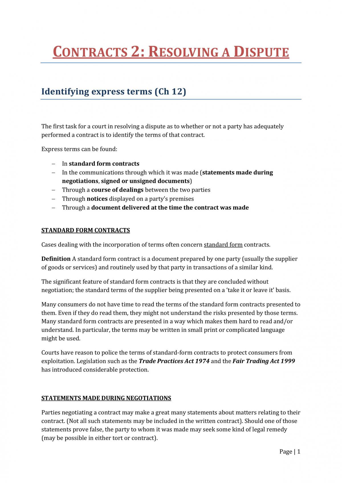 Contracts 2 notes - Page 1