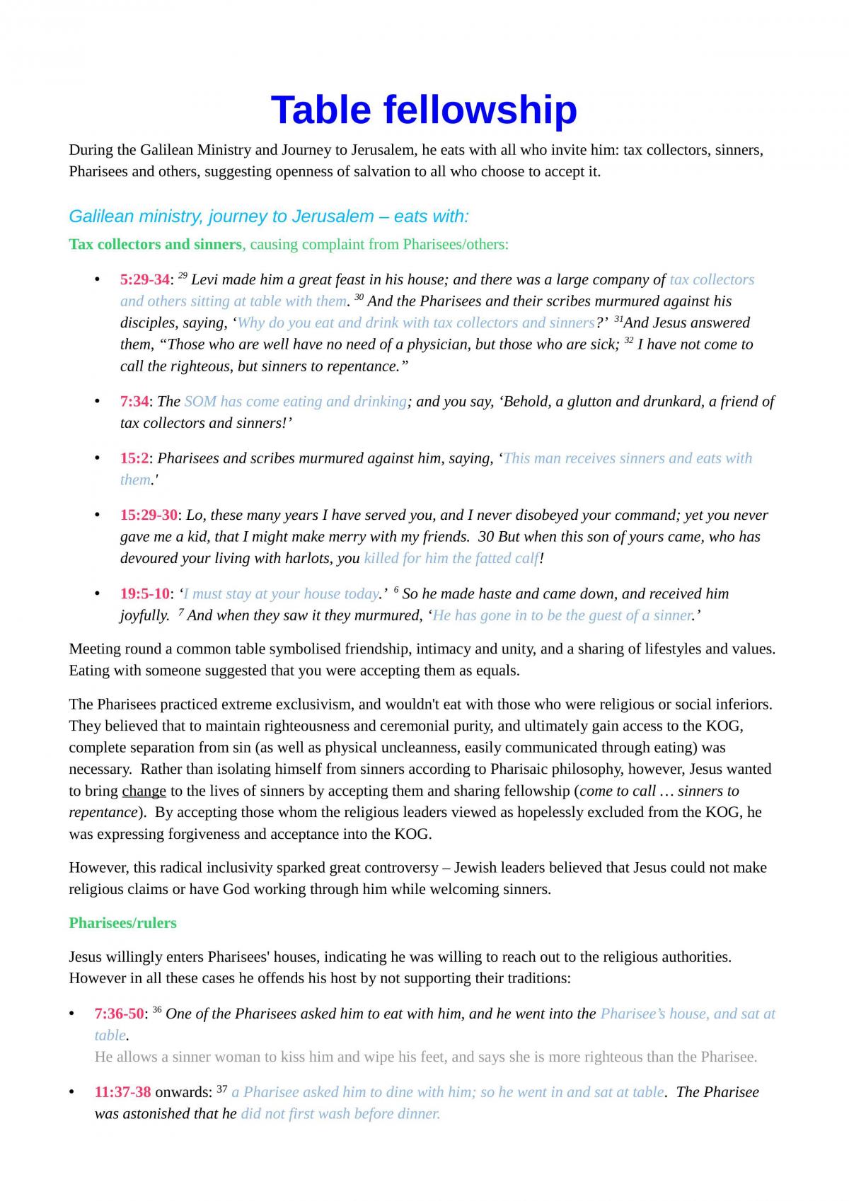 The Book of Luke themes - Page 1