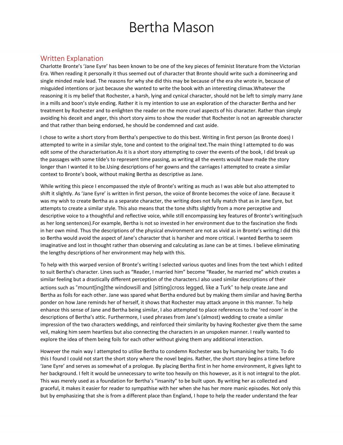 Jane Erye Creative Response - Page 1
