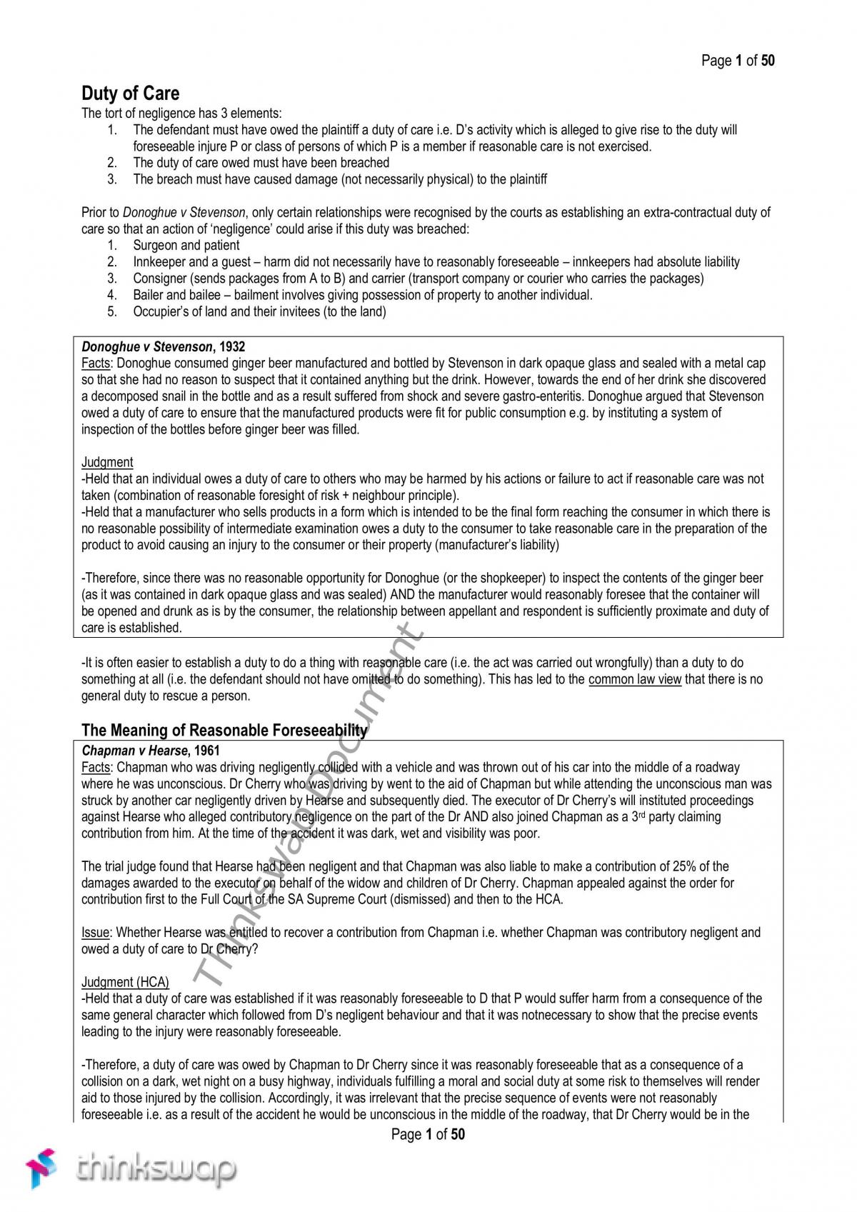 Complete torts notes - Page 1