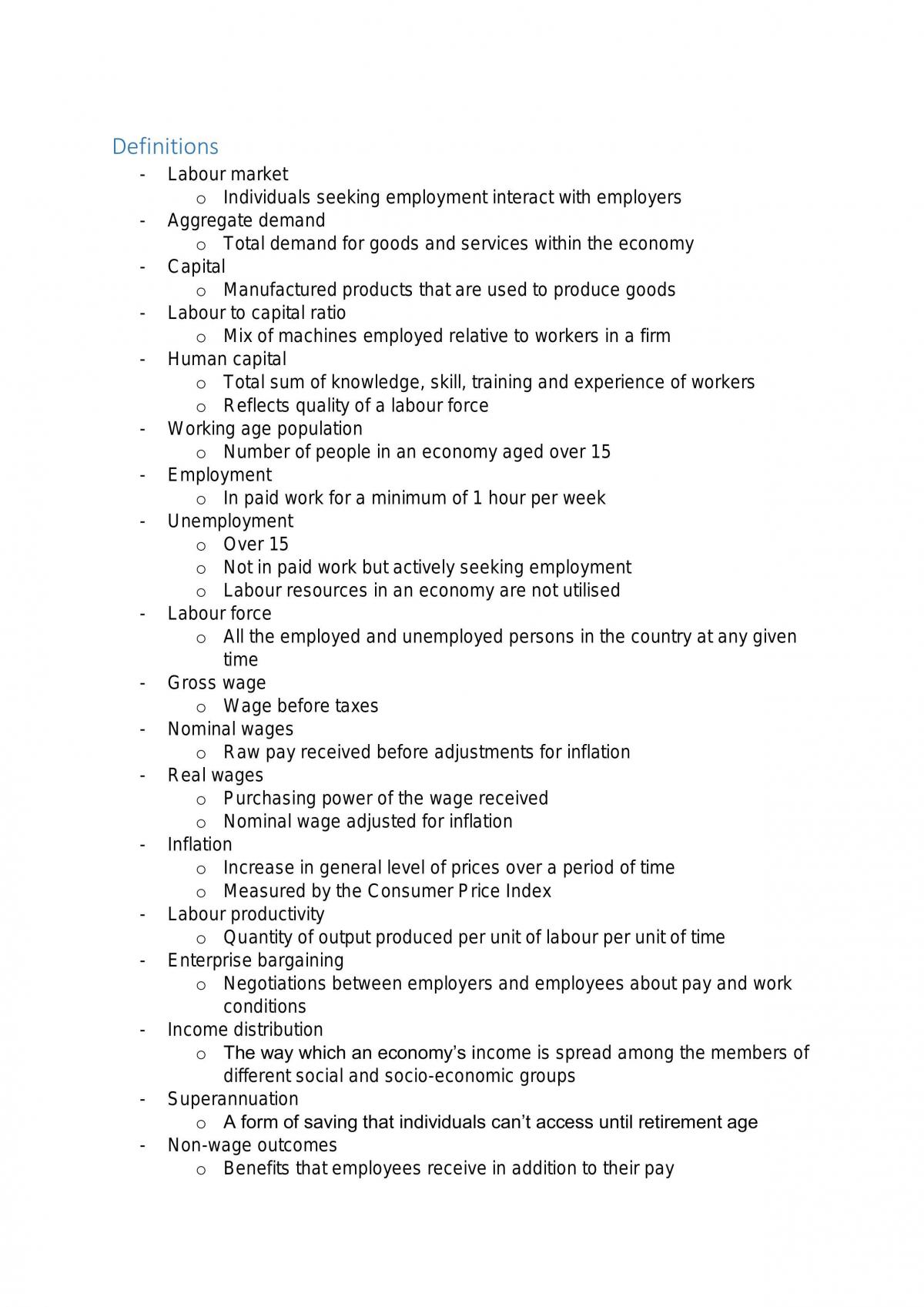 Preliminary Notes on Economics - Page 1