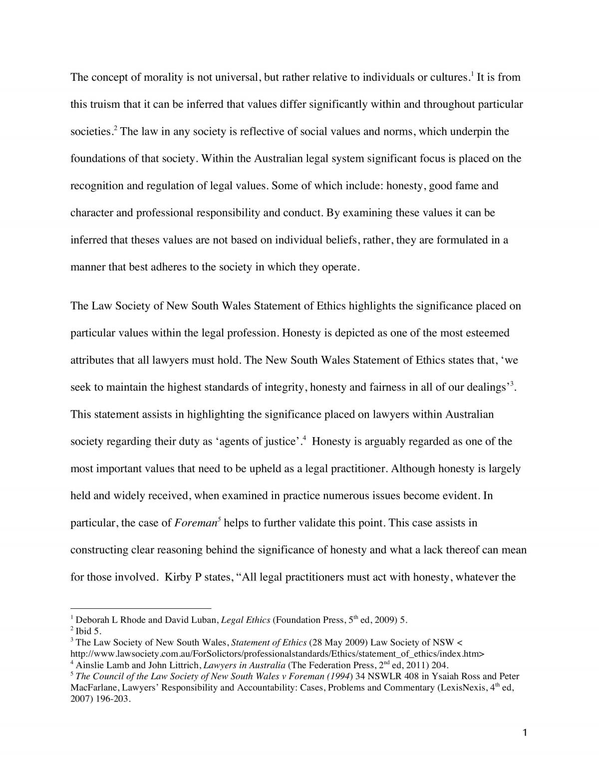 Research Essay  - Page 1