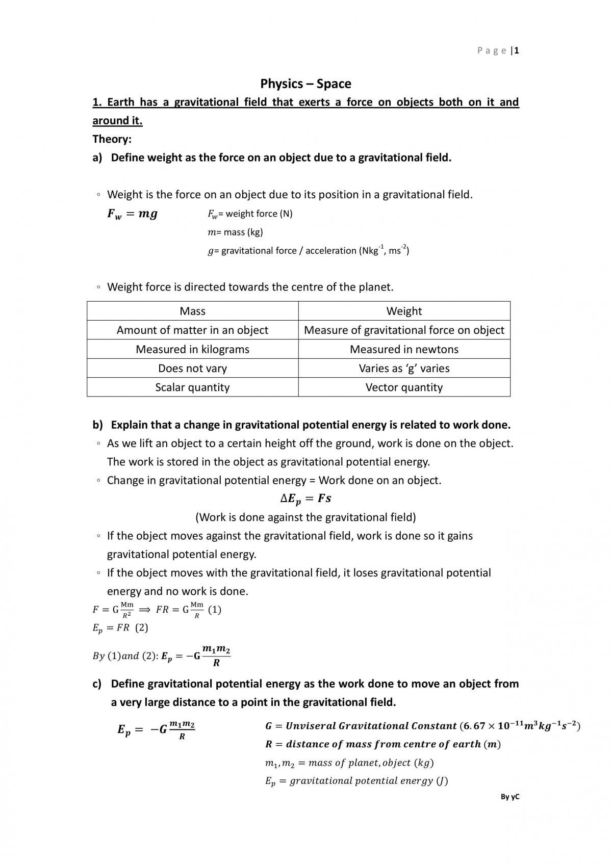HSC Comprehensive Top Band 6 Notes - Page 1