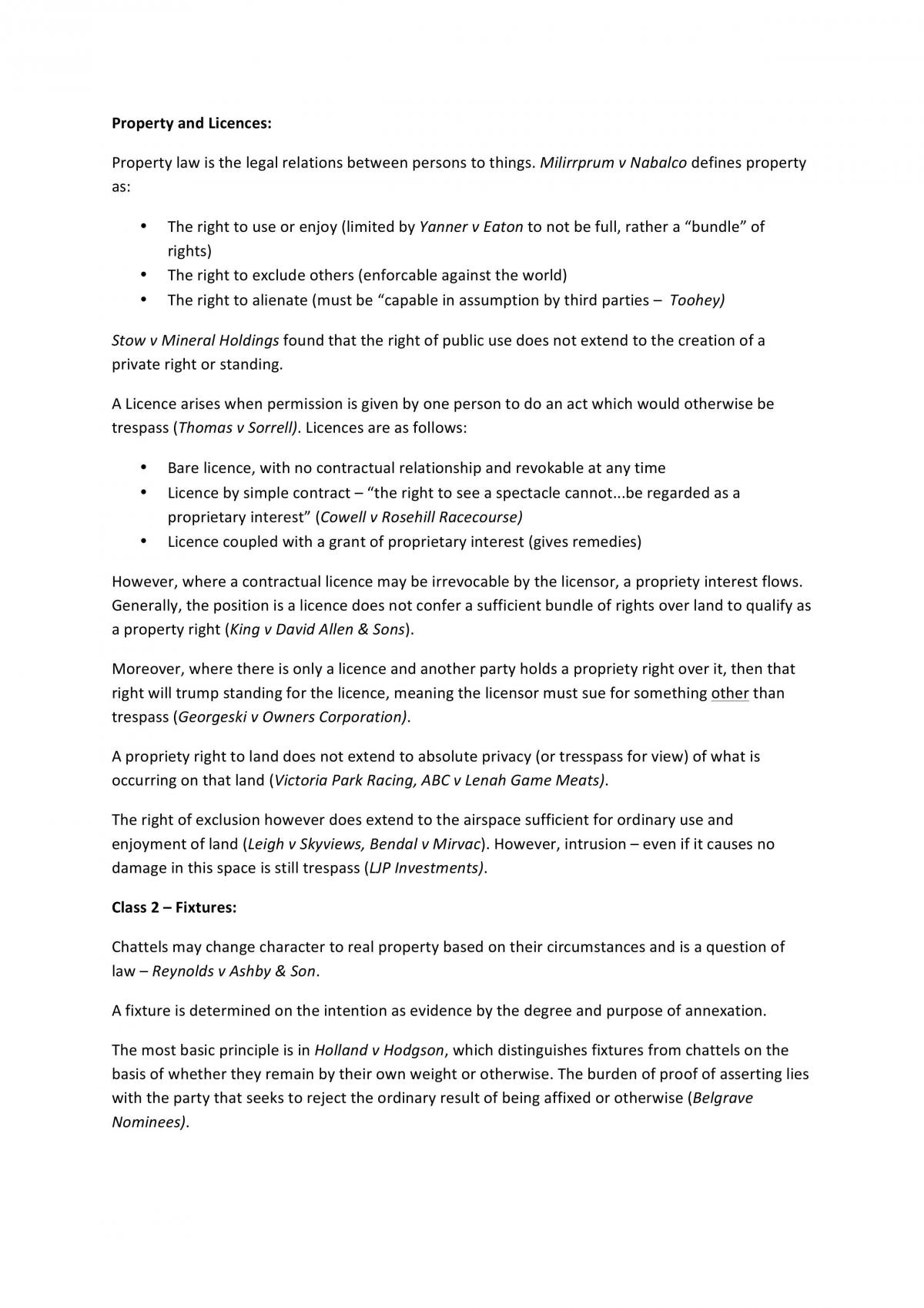 Property Notes Weeks 1-6 - Page 1
