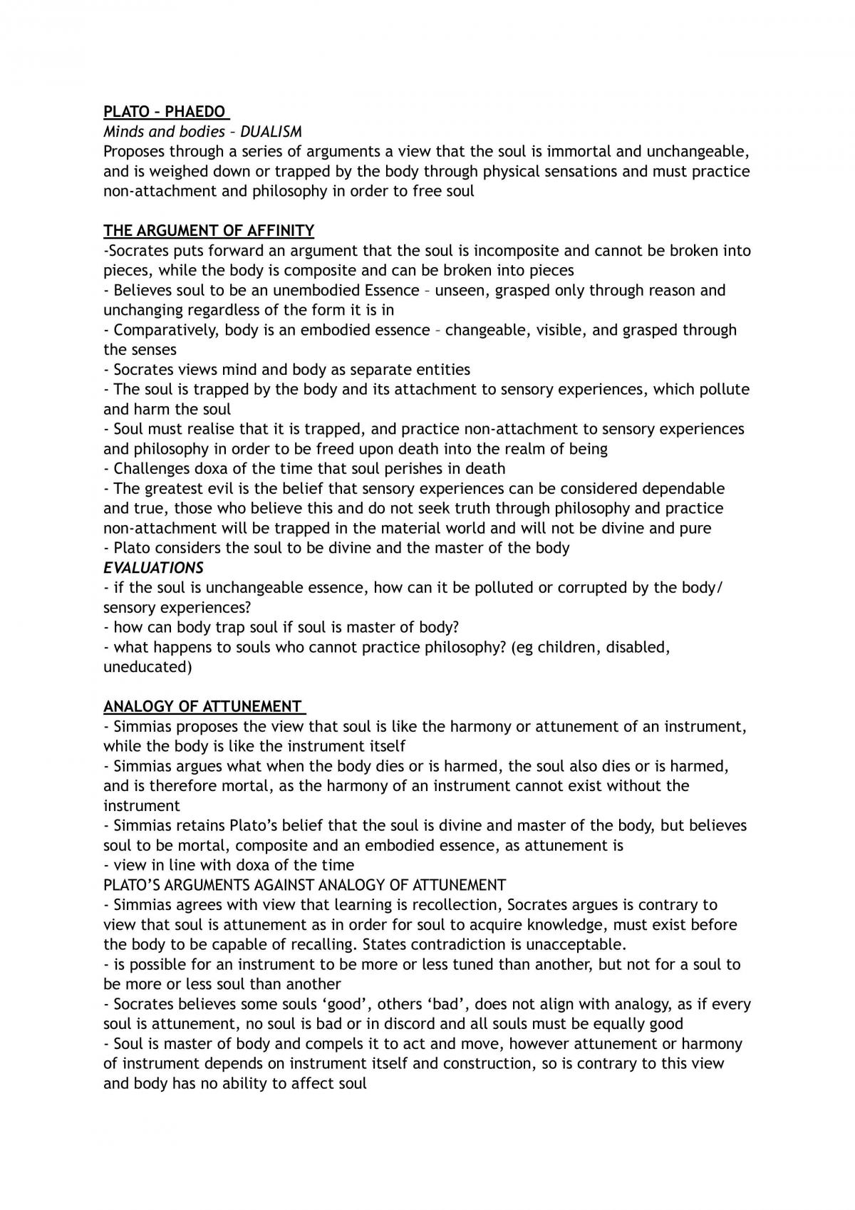 VCE Full Year Notes on Philosophy  - Page 1