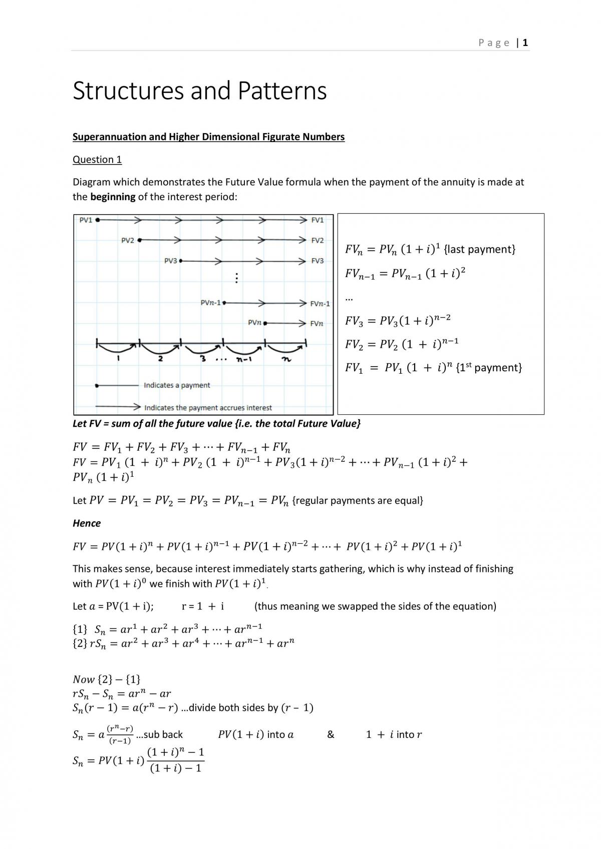 Structures and Patterns; Superannuation (Assignment) - Page 1