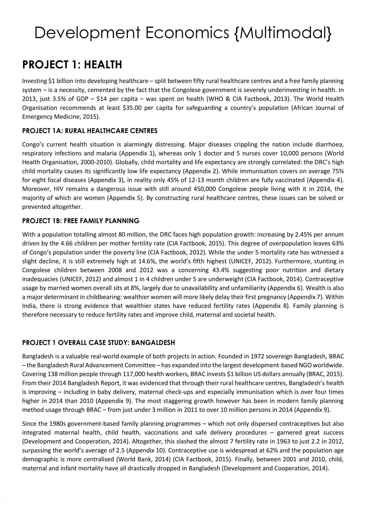 Development Economics Multimodal Assignment: the DRC - Page 1