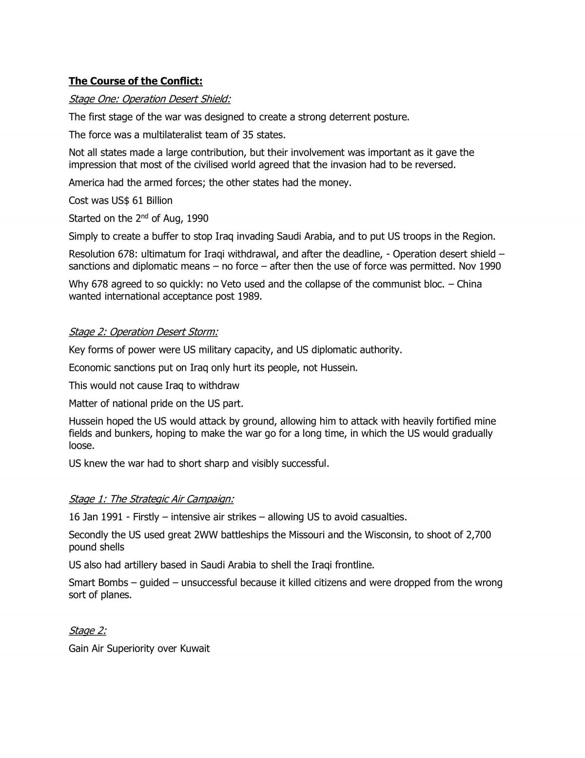 VCE International Politics POI Al Qaeda  - Page 1