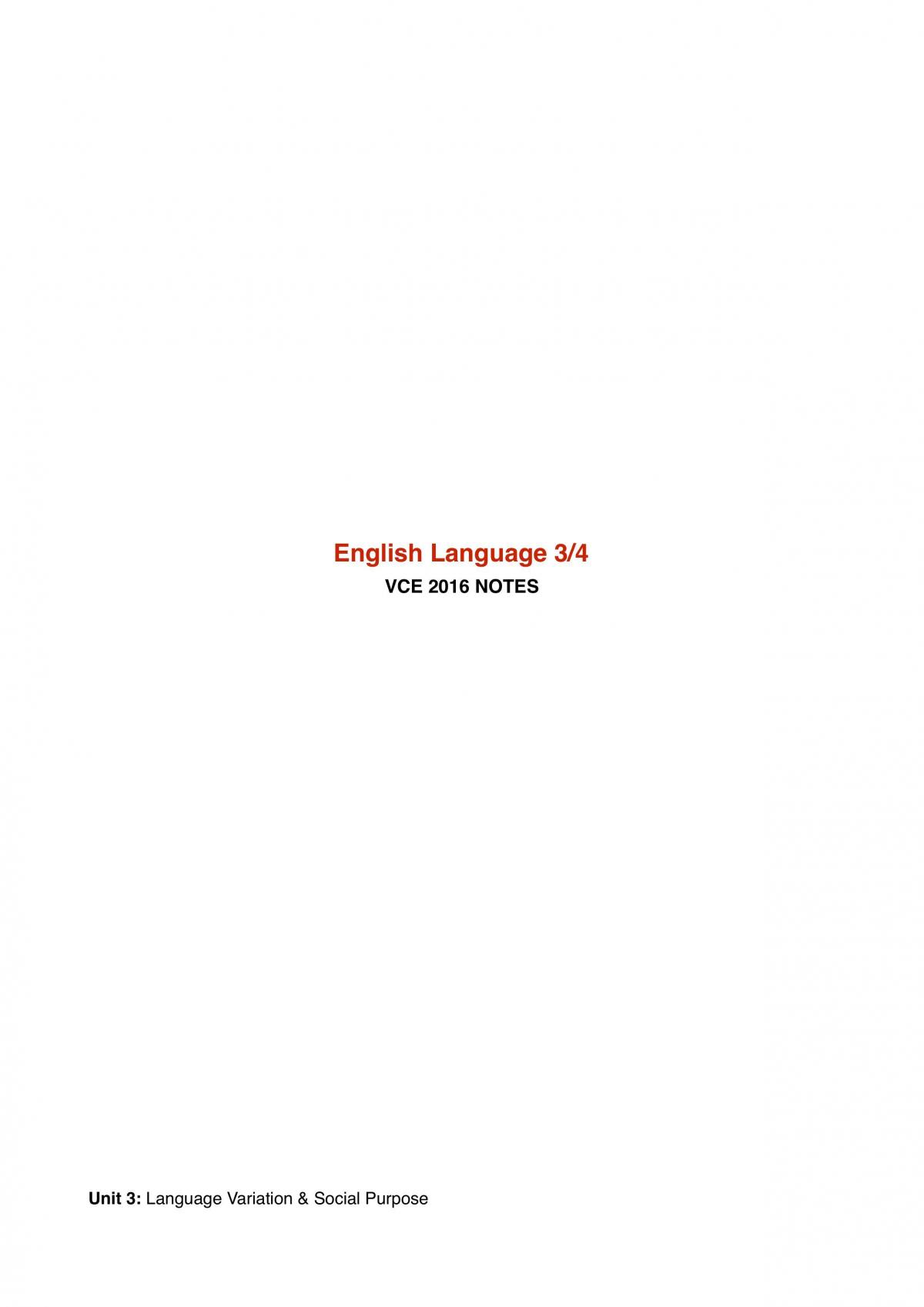 English Language Complete Course Notes - Page 1