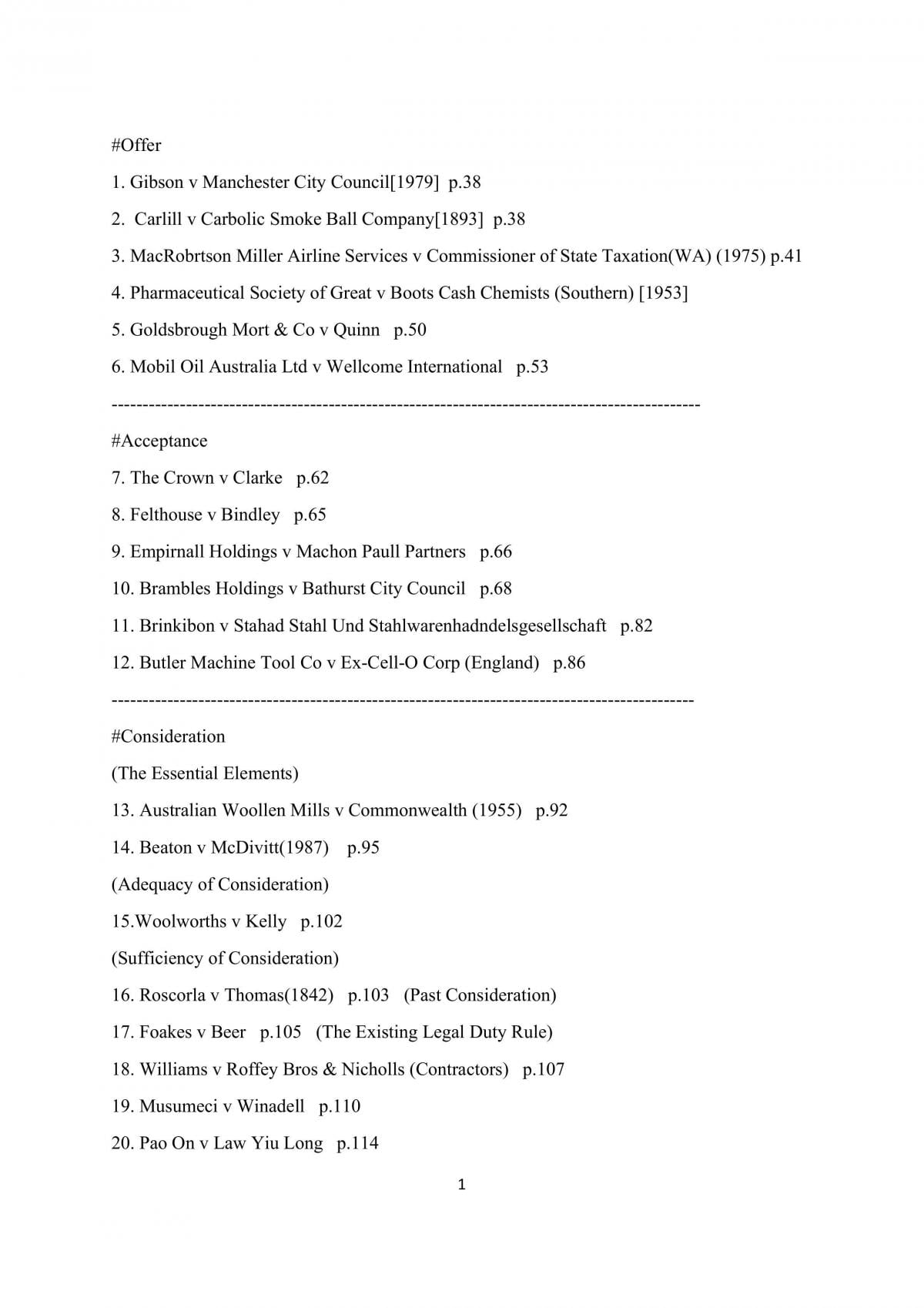 Contract 1 case notes - Page 1