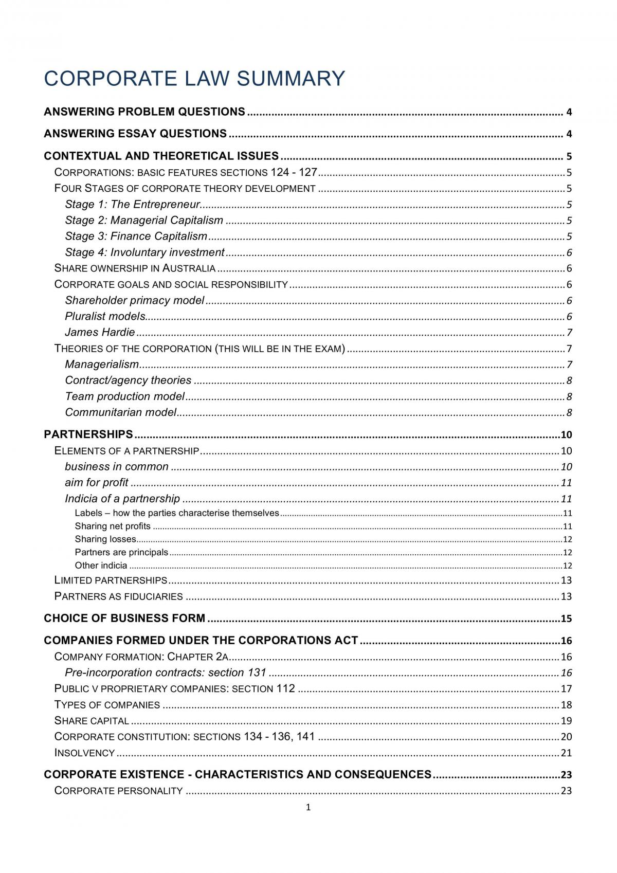 Study Notes - Page 1