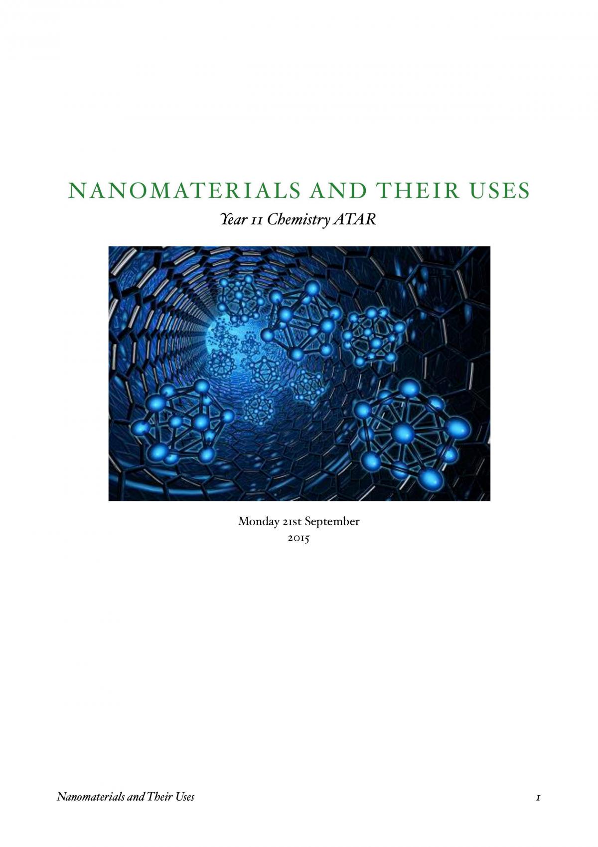 Nanotechnology Report - Page 1