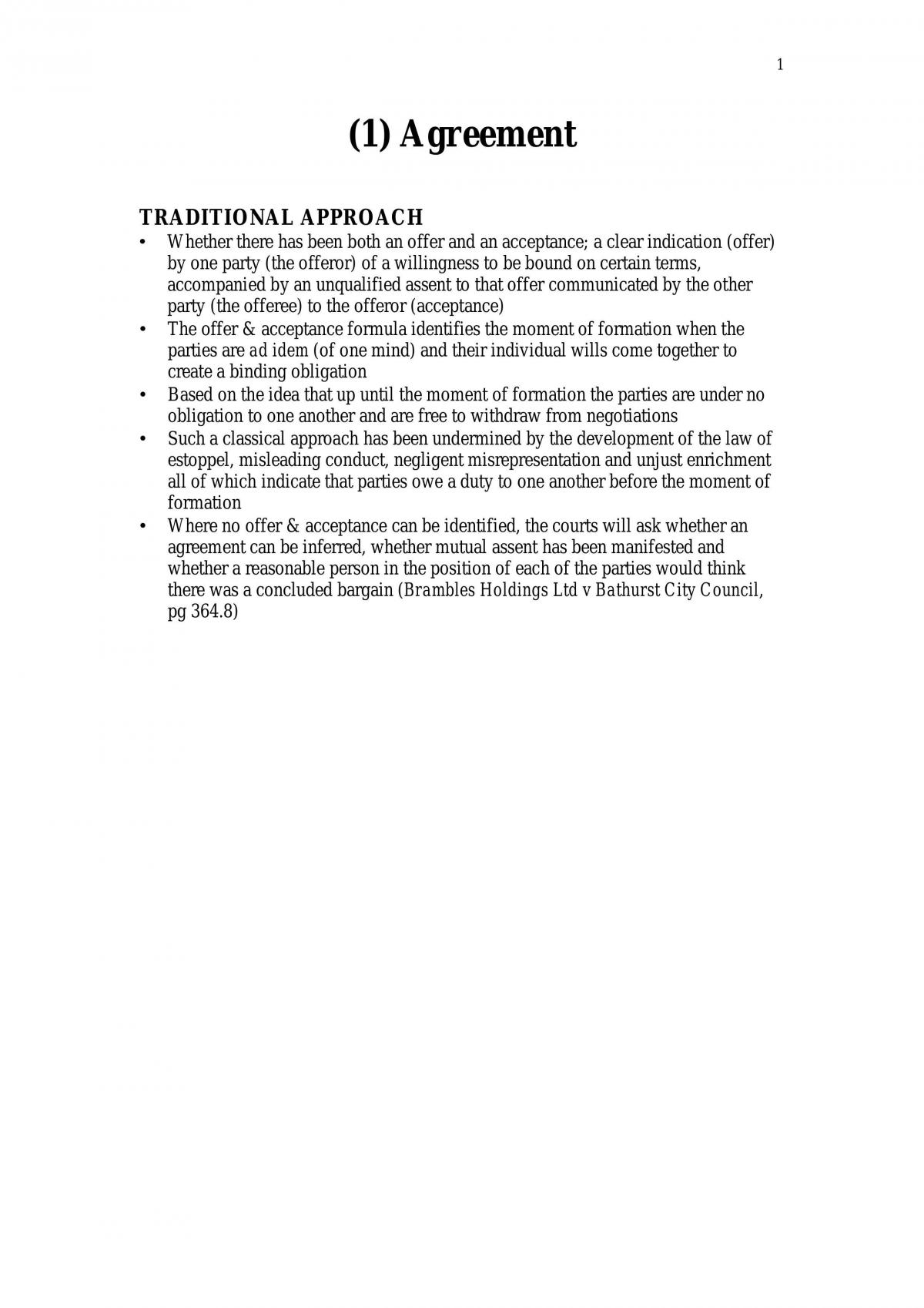 Contracts 1 Agreement - Page 1