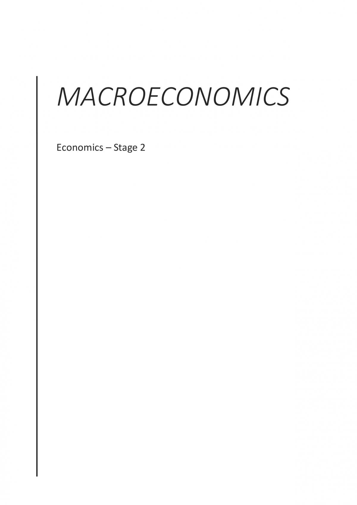 Macroeconomics Essay - Page 1