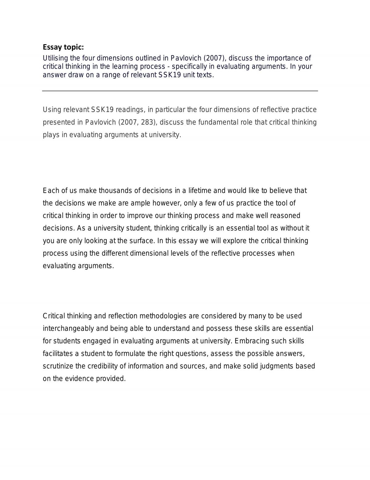 SSK19 Essay - Page 1