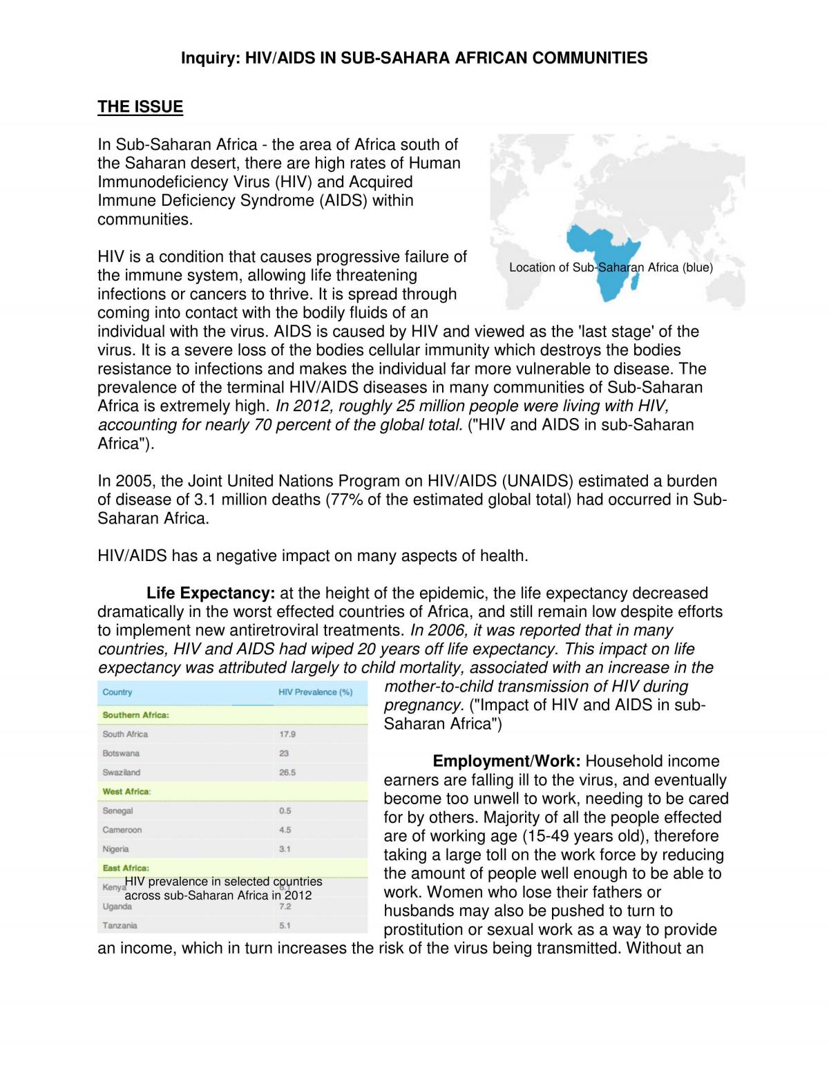 HIV/AIDS - Page 1