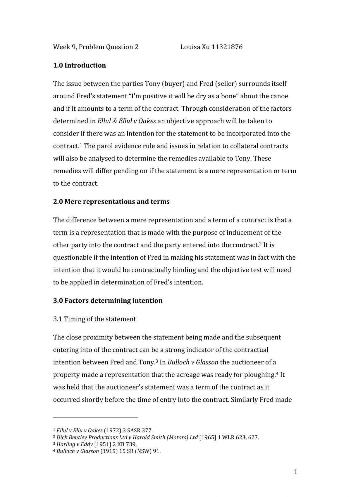 Contracts Assignment Week 9- Question 2 - Page 1