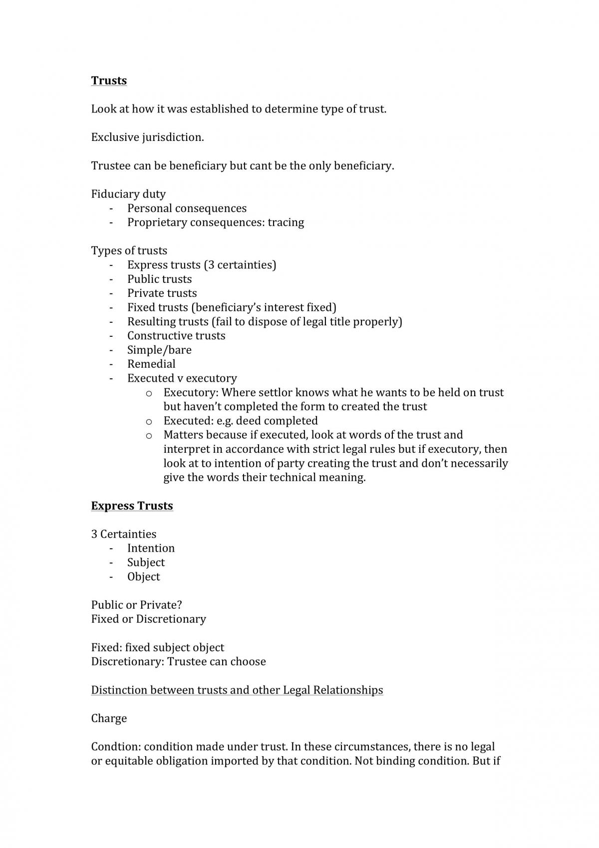 Trusts - Page 1