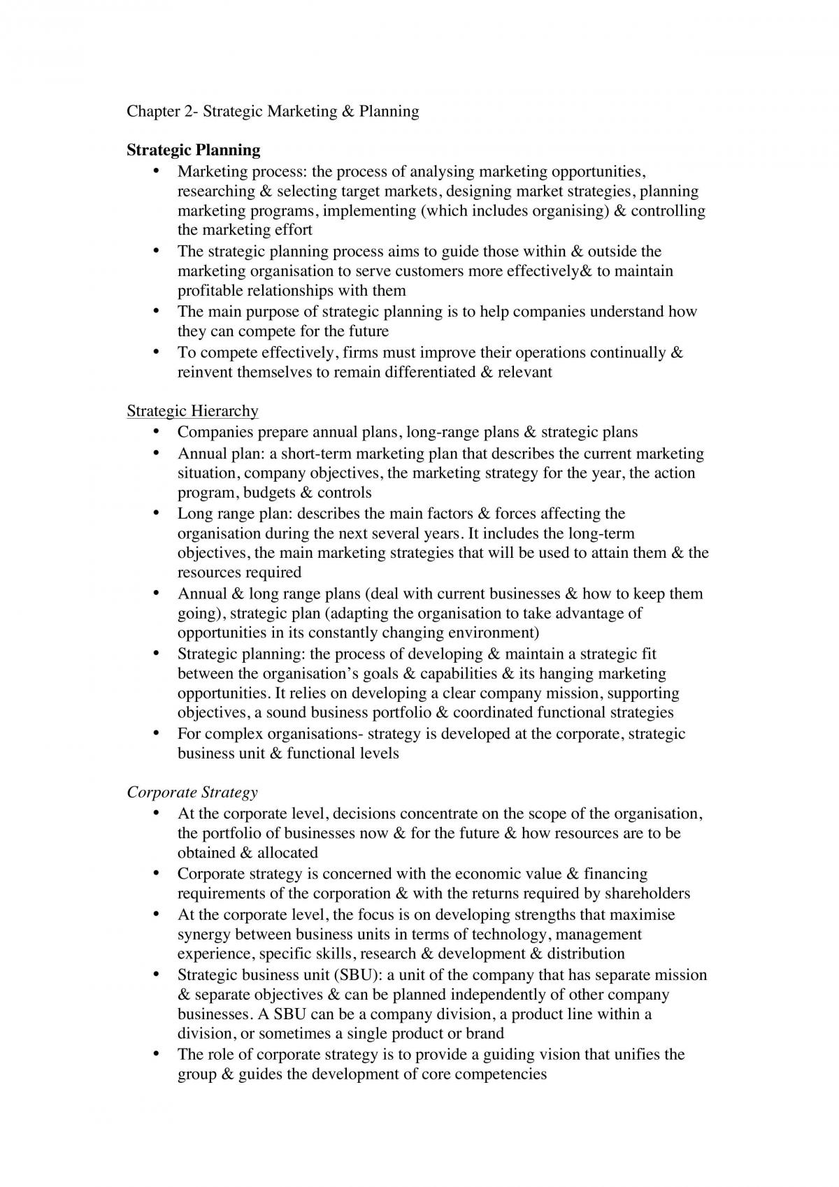 Chapter 2 summary - Page 1