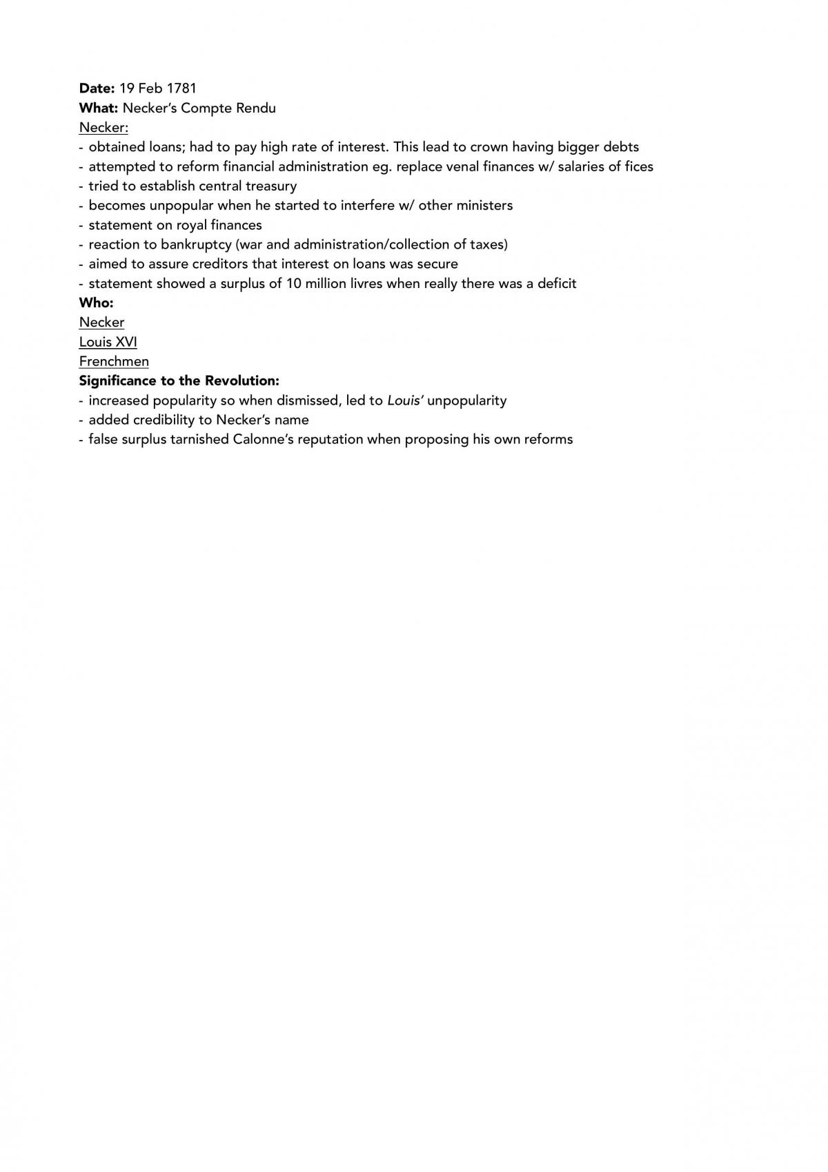 French Revolution Full Notes - Page 1