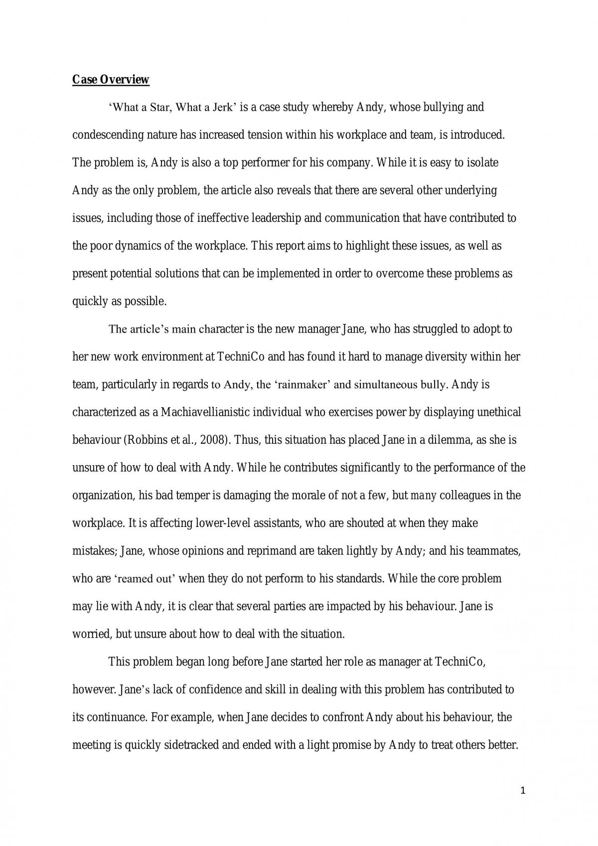 MGMT1002 Assignment 2 - Page 1