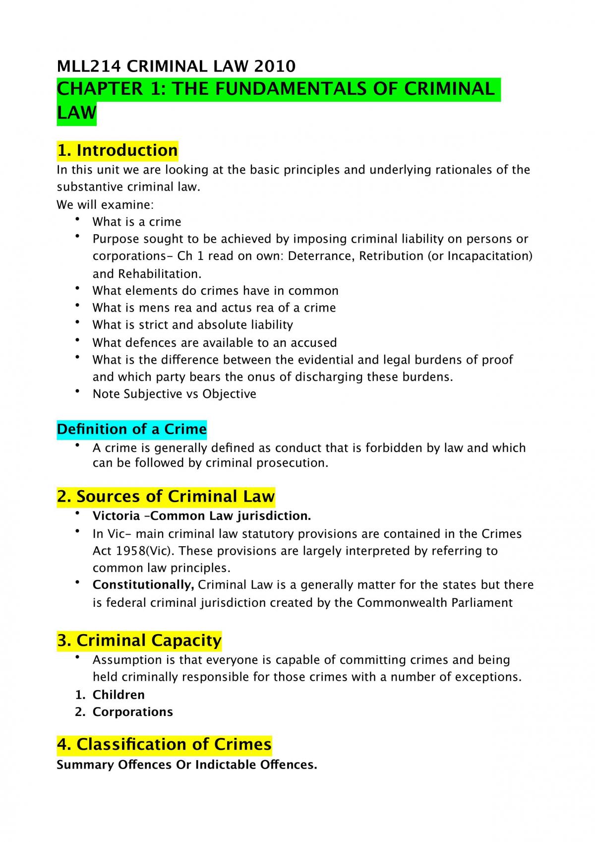 Criminal Law - Page 1