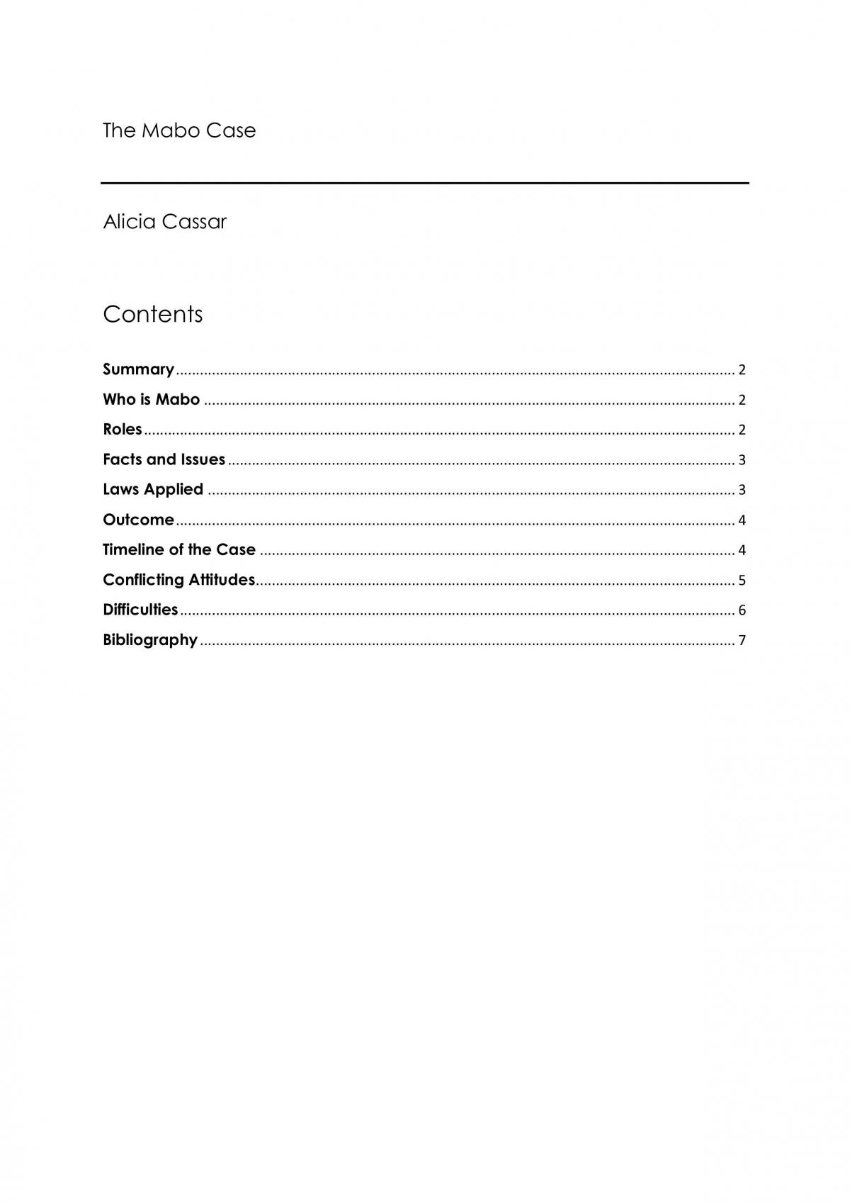 Mabo Case - Page 1