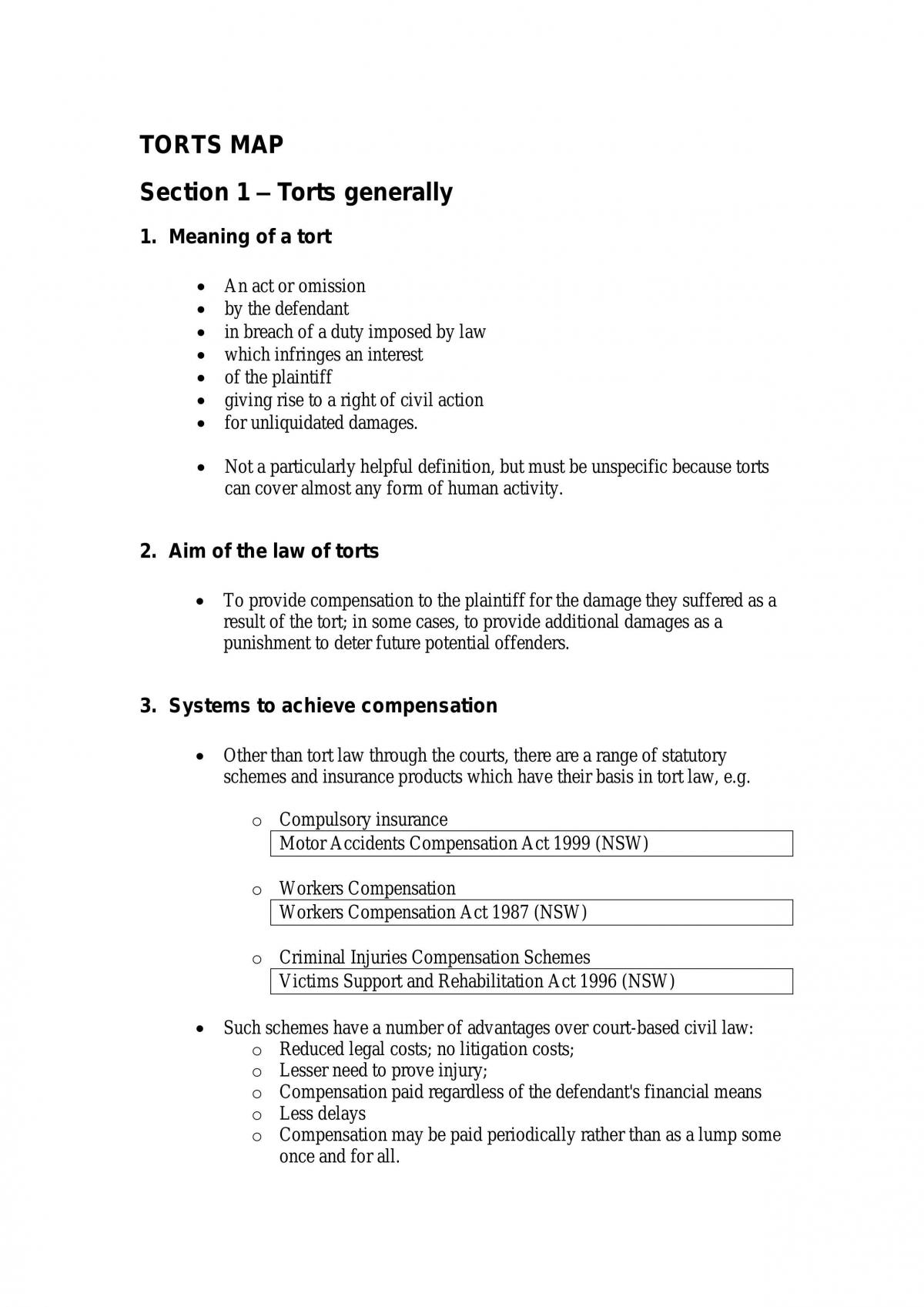Torts Map - Page 1