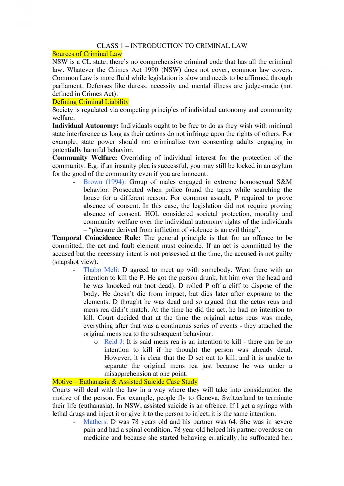 Criminal Law - Finals Notes - Page 1