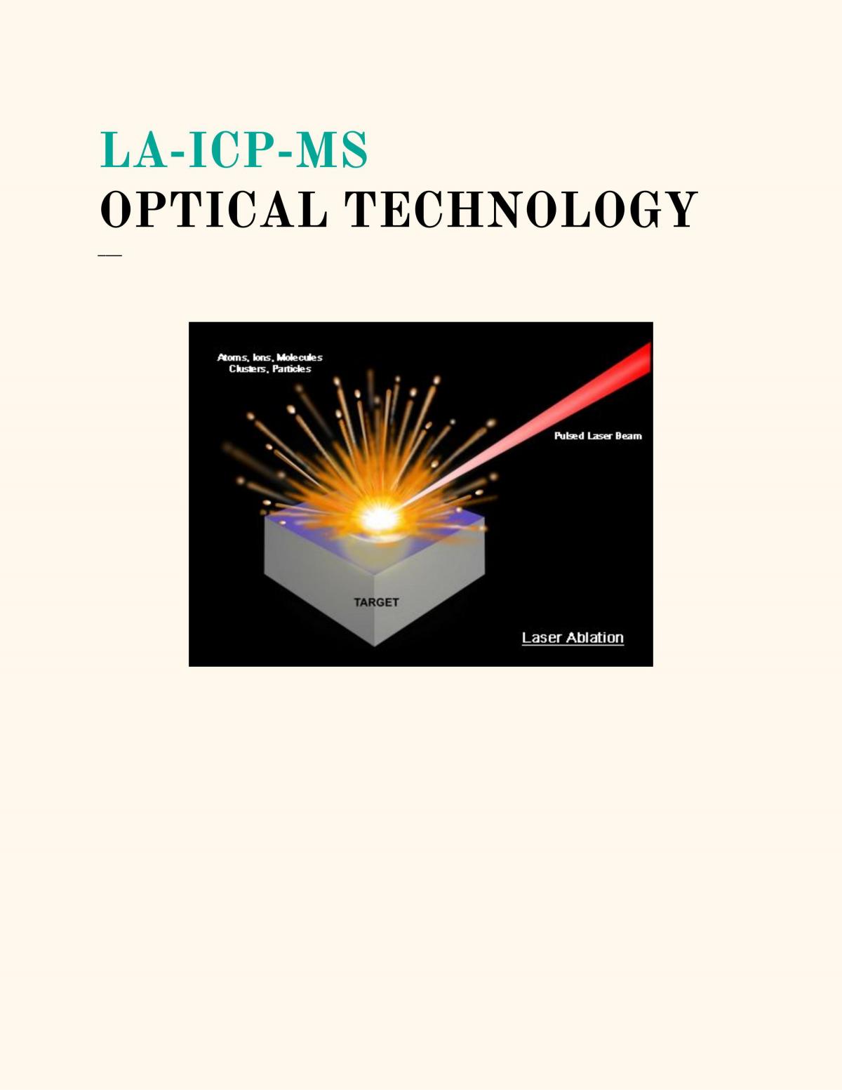 LA-ICP-MS Optical Technology EEI - Page 1