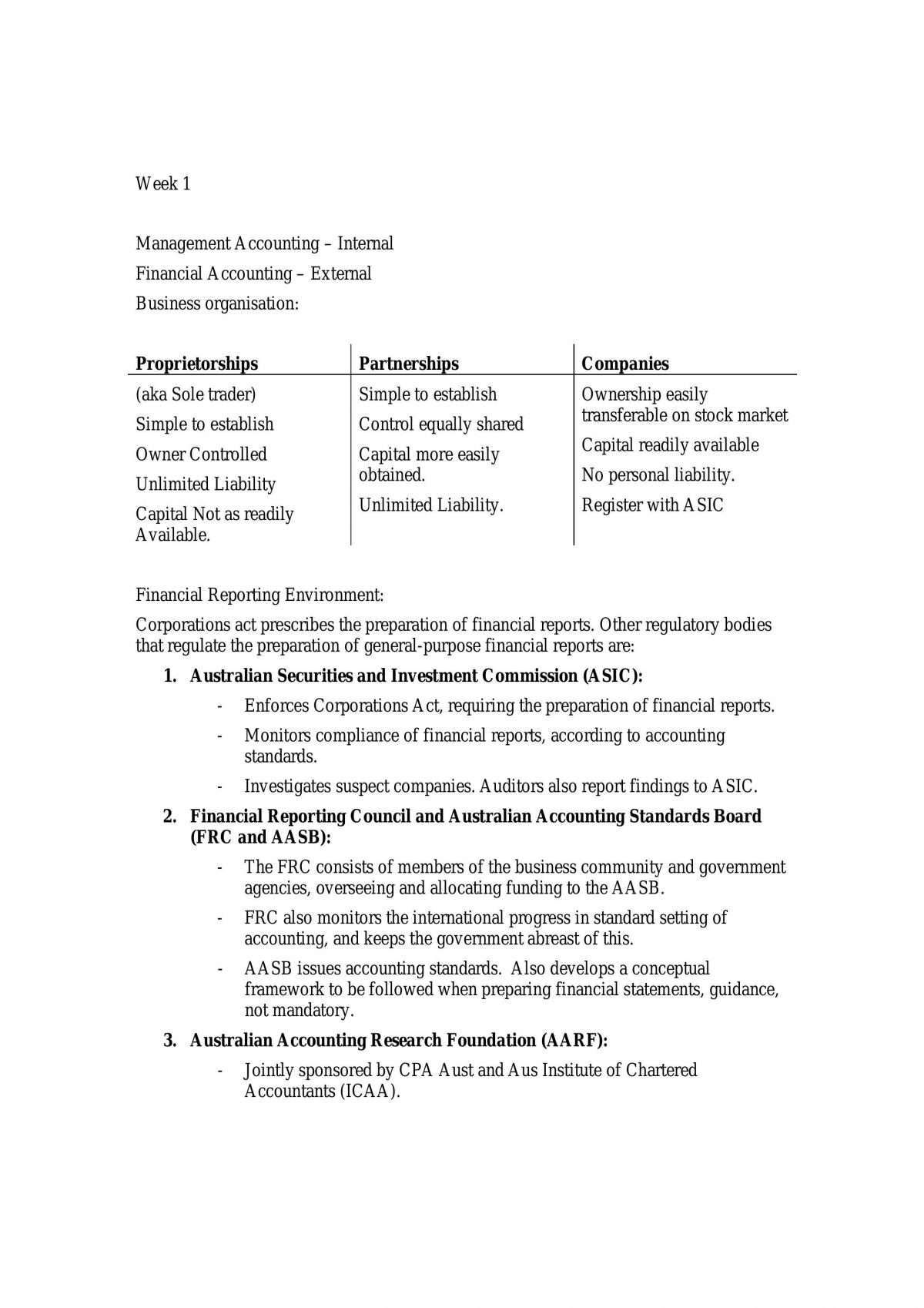 Typed Summary Of Text Book Topics Covered In Acfi 1010 Christine Yapp ACFI1002 Accounting 