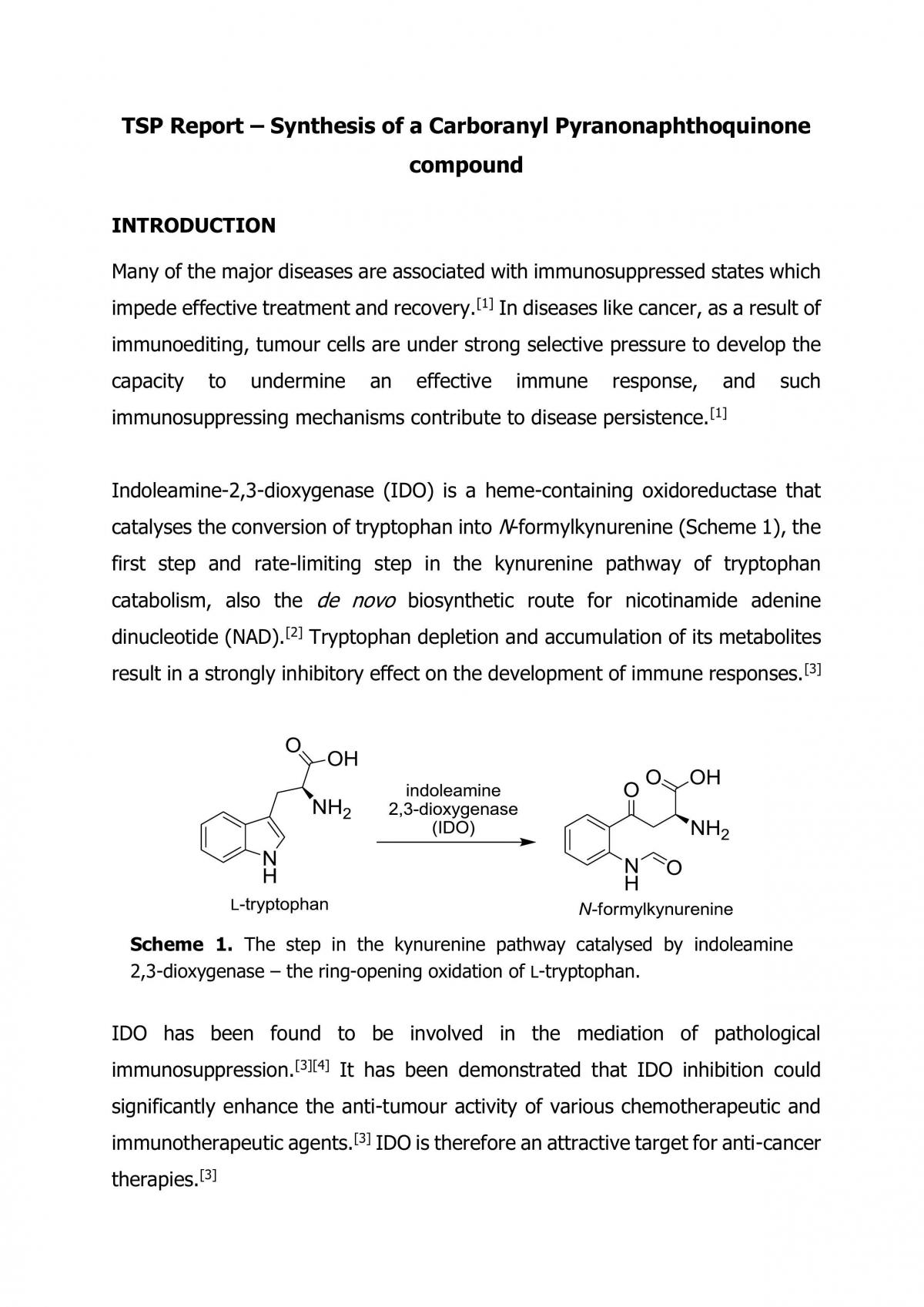 Assignment for CHEM3918 - Page 1