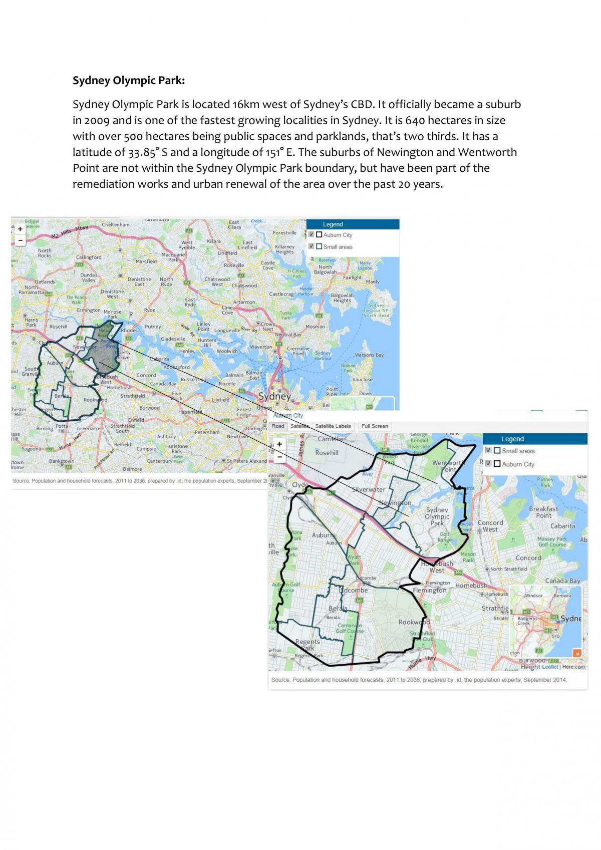 Former Land-Use Patterns of Sydney Olympic Park - Page 1