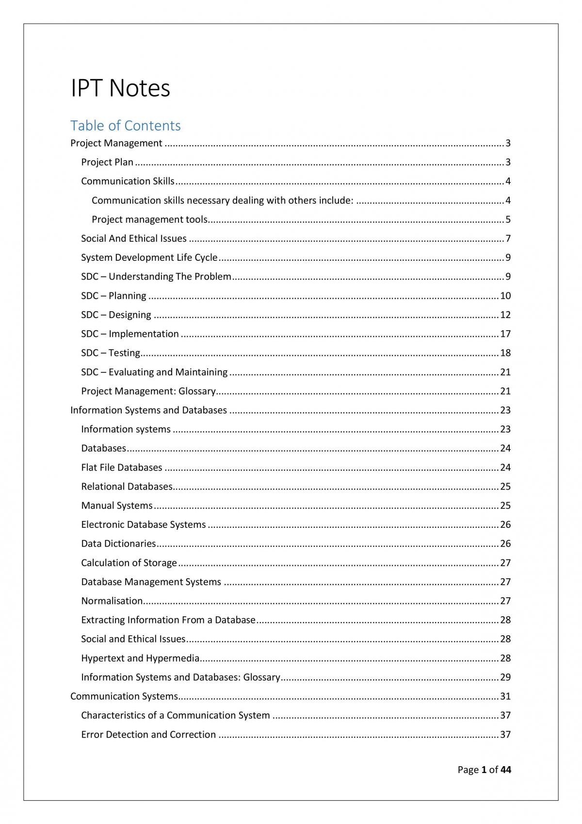 Complete Study Notes - Page 1