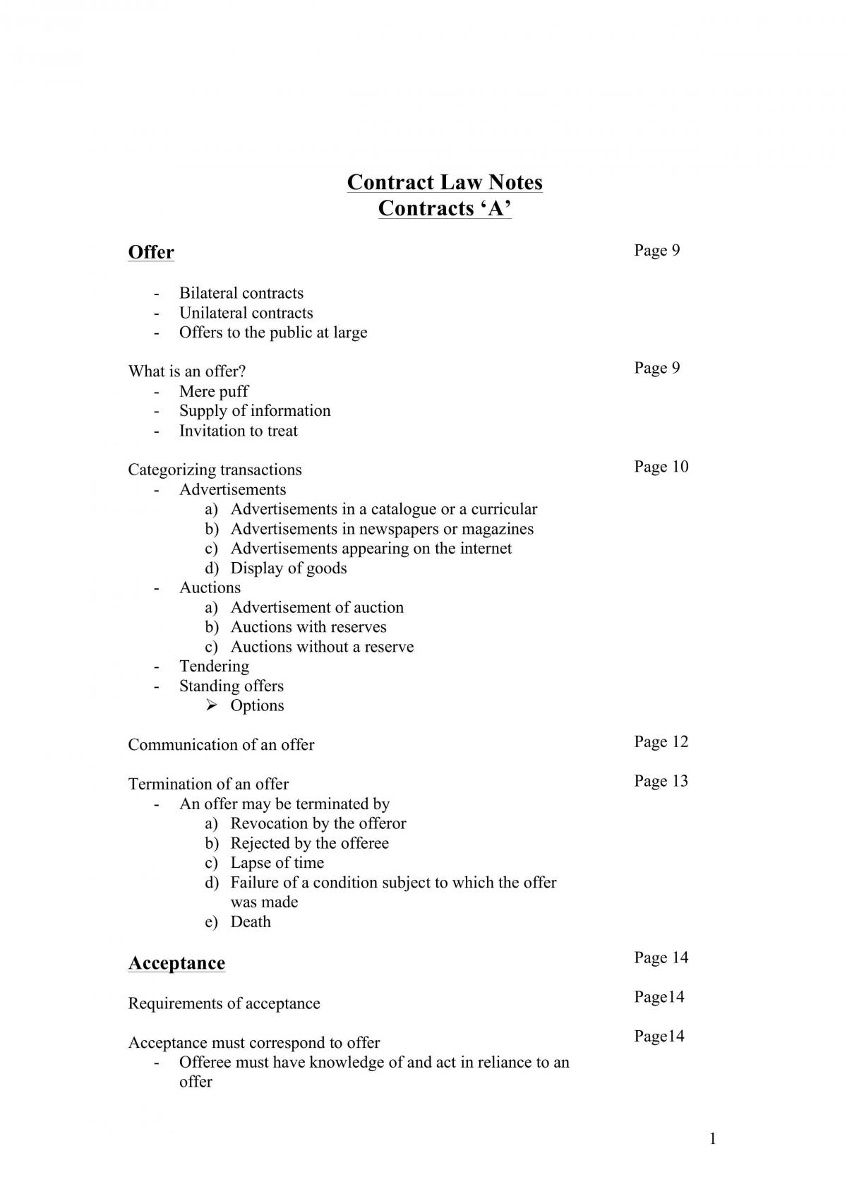 Contracts A complete study guide - Page 1
