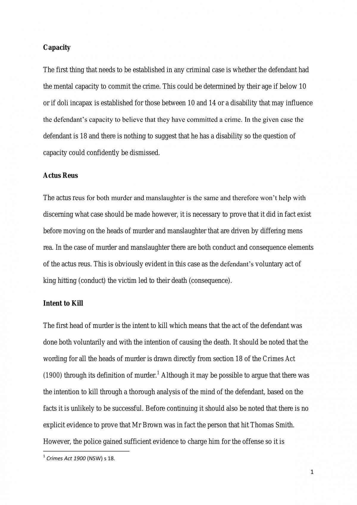 Crime Assignment  - Page 1