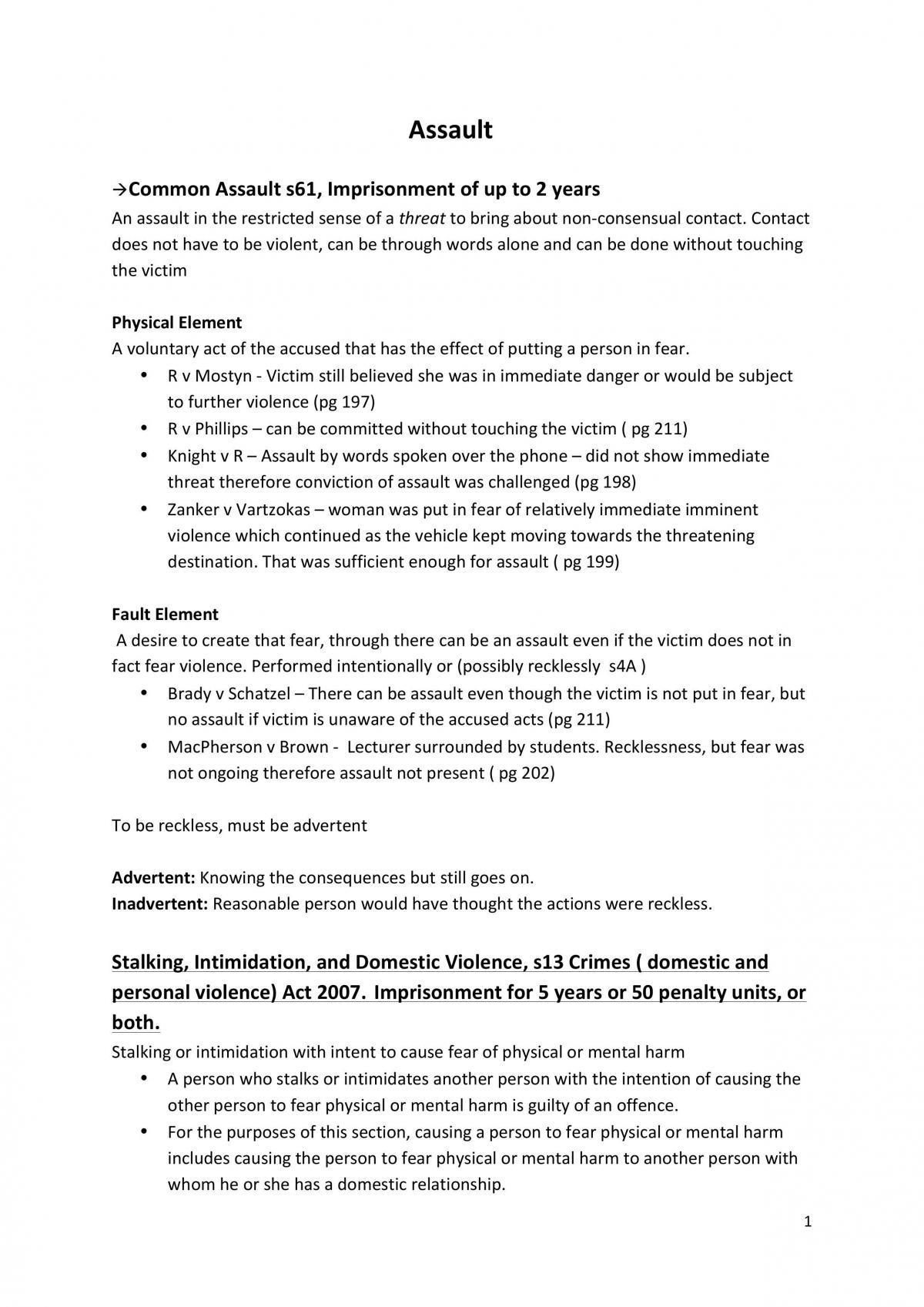 Study notes - Page 1