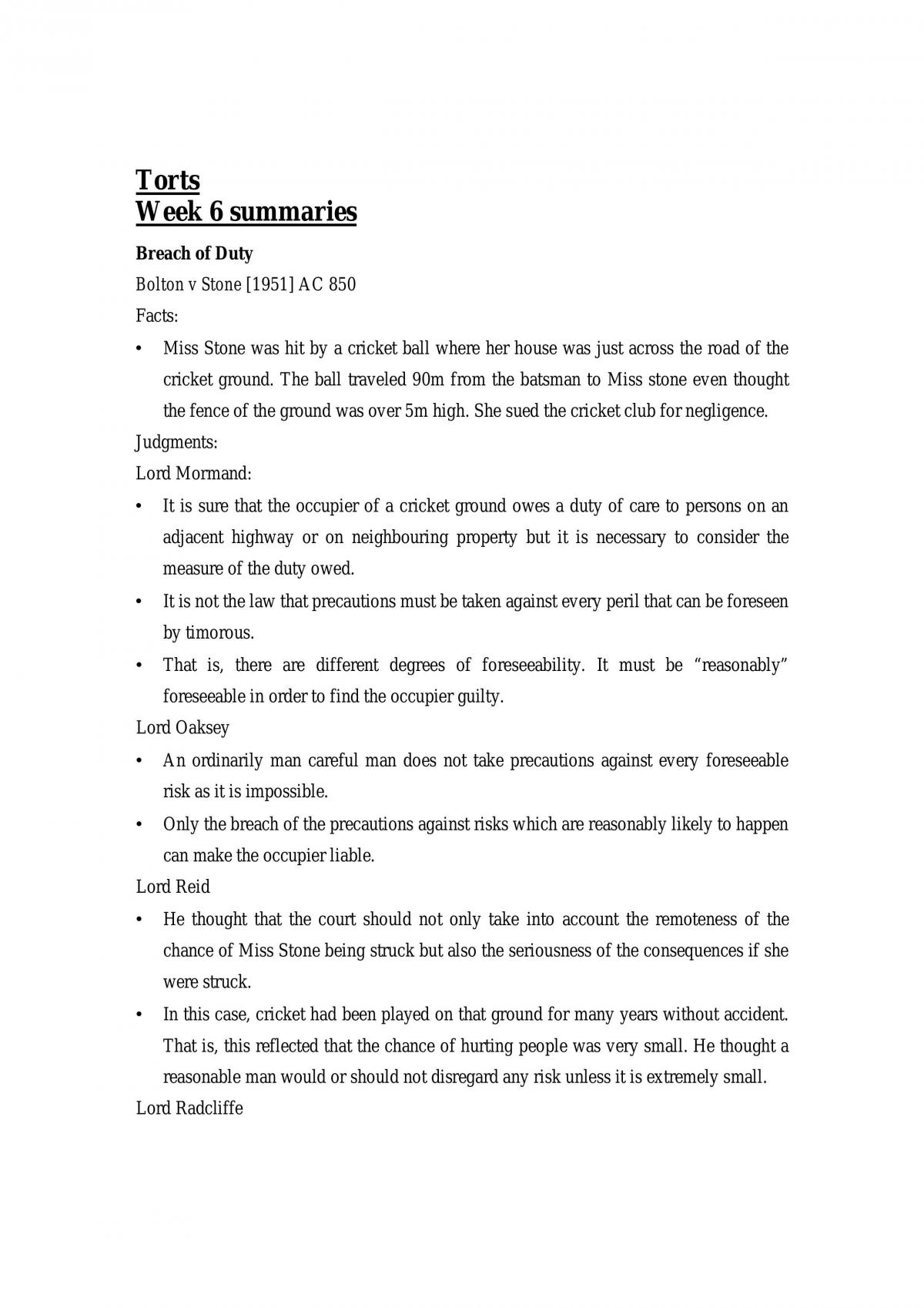 Torts-Breach - Page 1